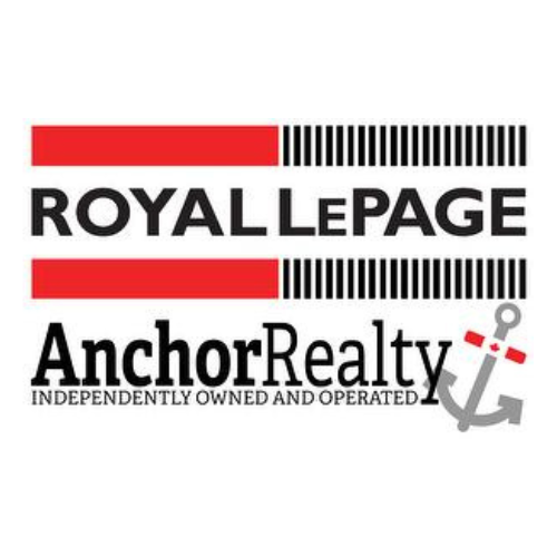 Royal LePage Anchor Realty logo with red and black text and an anchor icon.