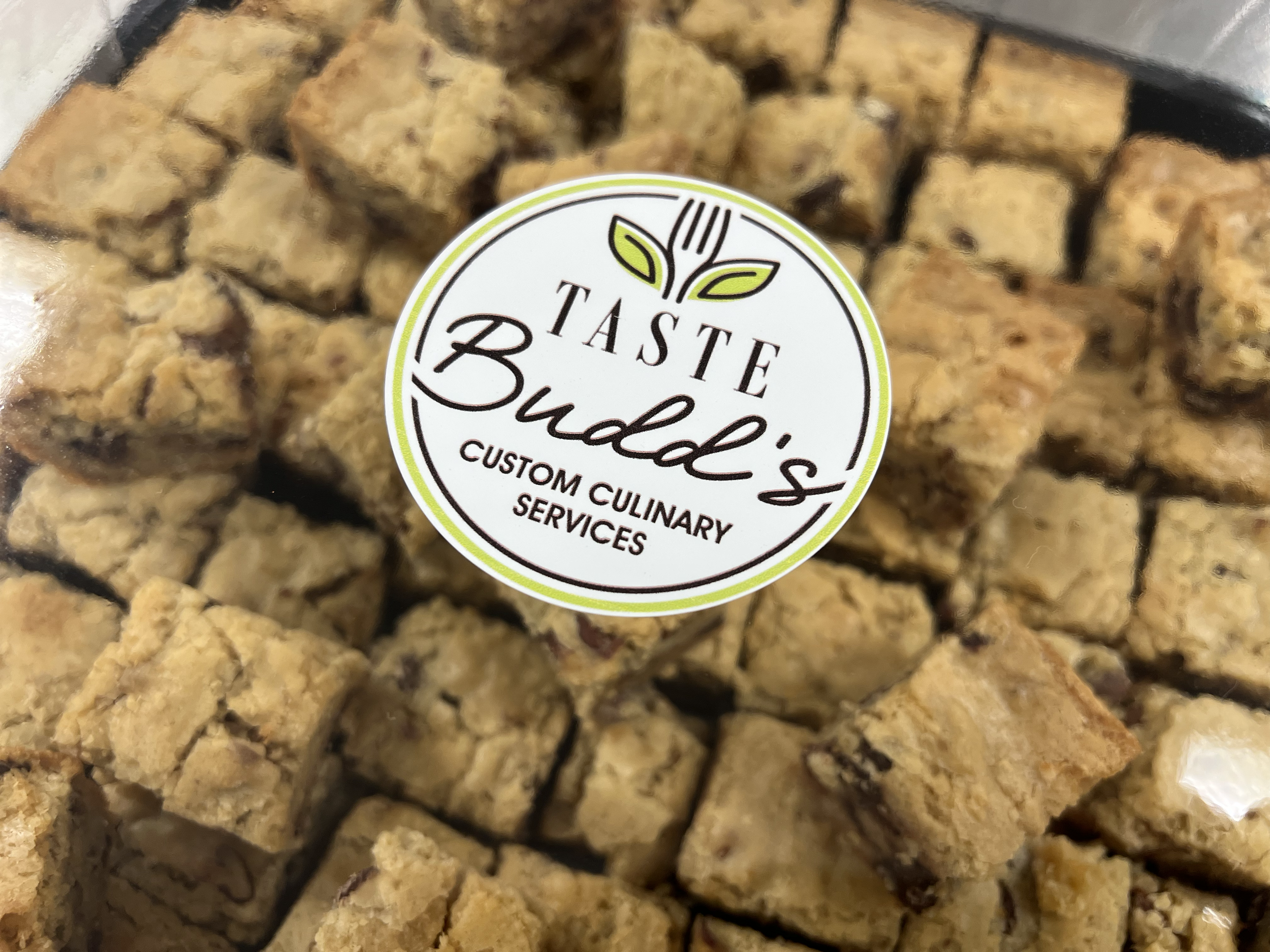 Dark Chocolate Pecan Blondies