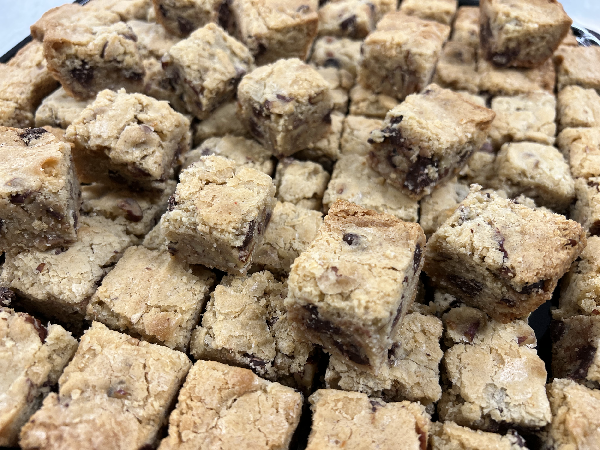 Chocolate Pecan Blondies 