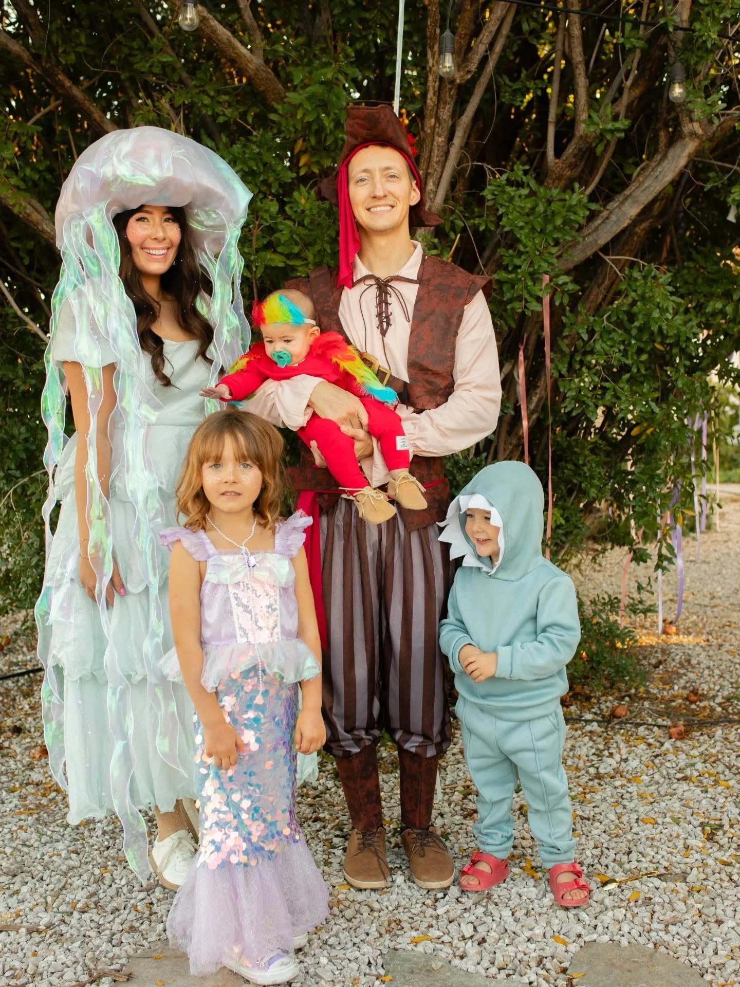 Months ago Cove told me she was going to be a mermaid for Halloween and we all revolve around her either in the ocean or on top of it 🤣 

Happy Halloween from the Hales!

This is the least that I've DIY'd our costumes but my favorite is my jellyfish