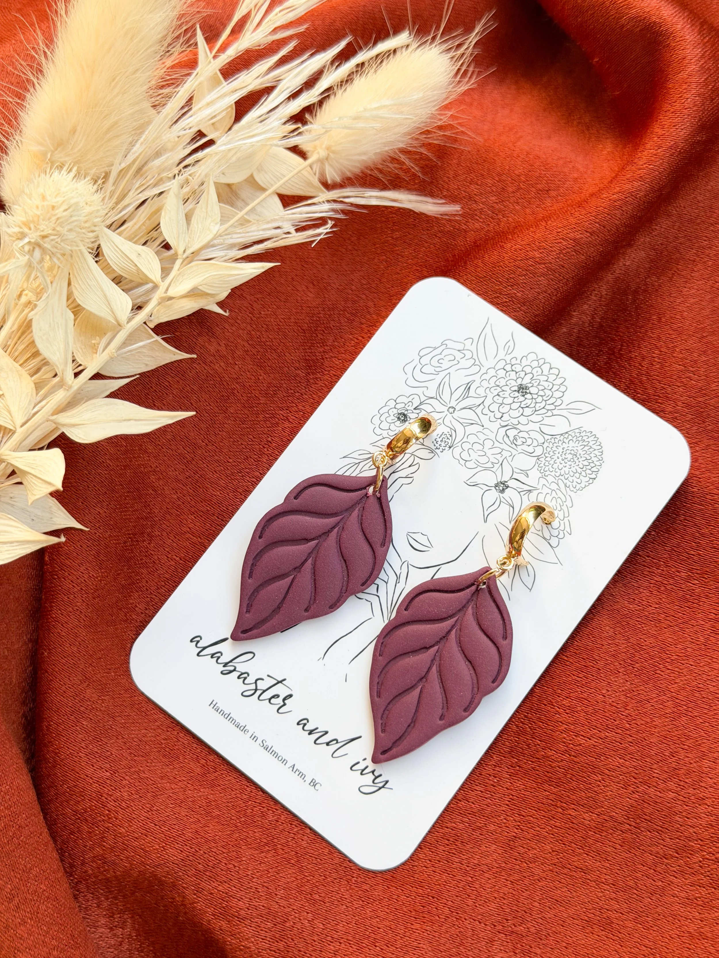 Plum Drop Leaf Dangles.JPG