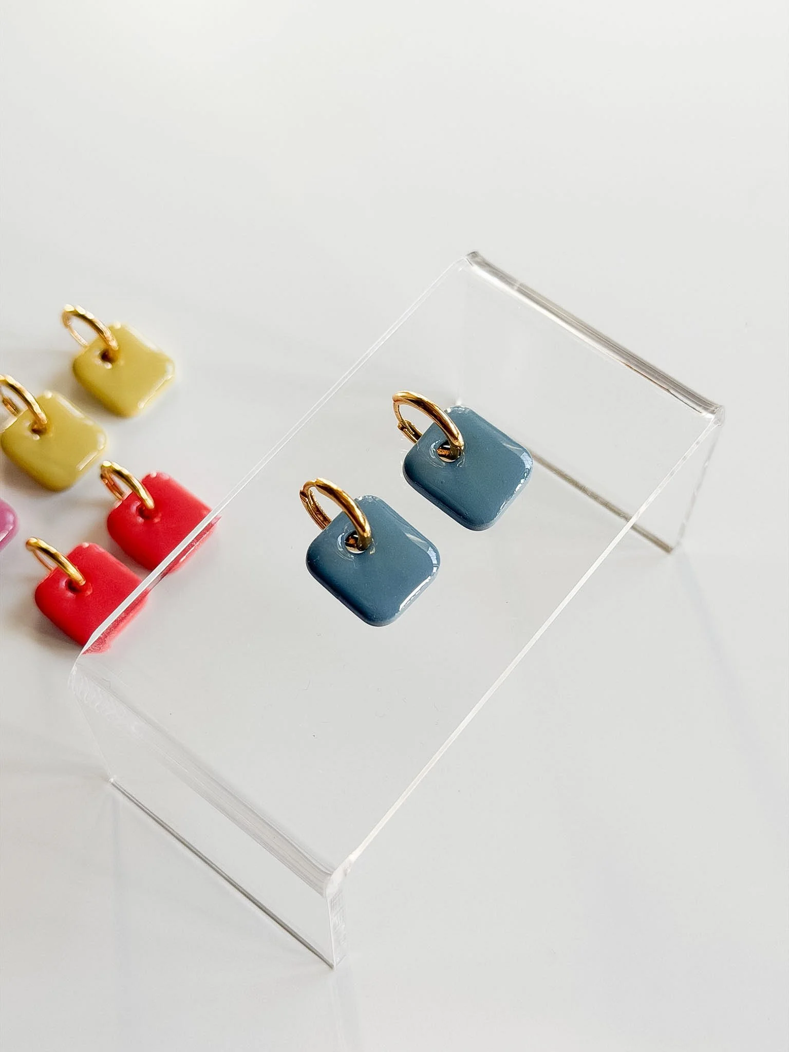 Bright Huggie Hoops - Denim.jpg