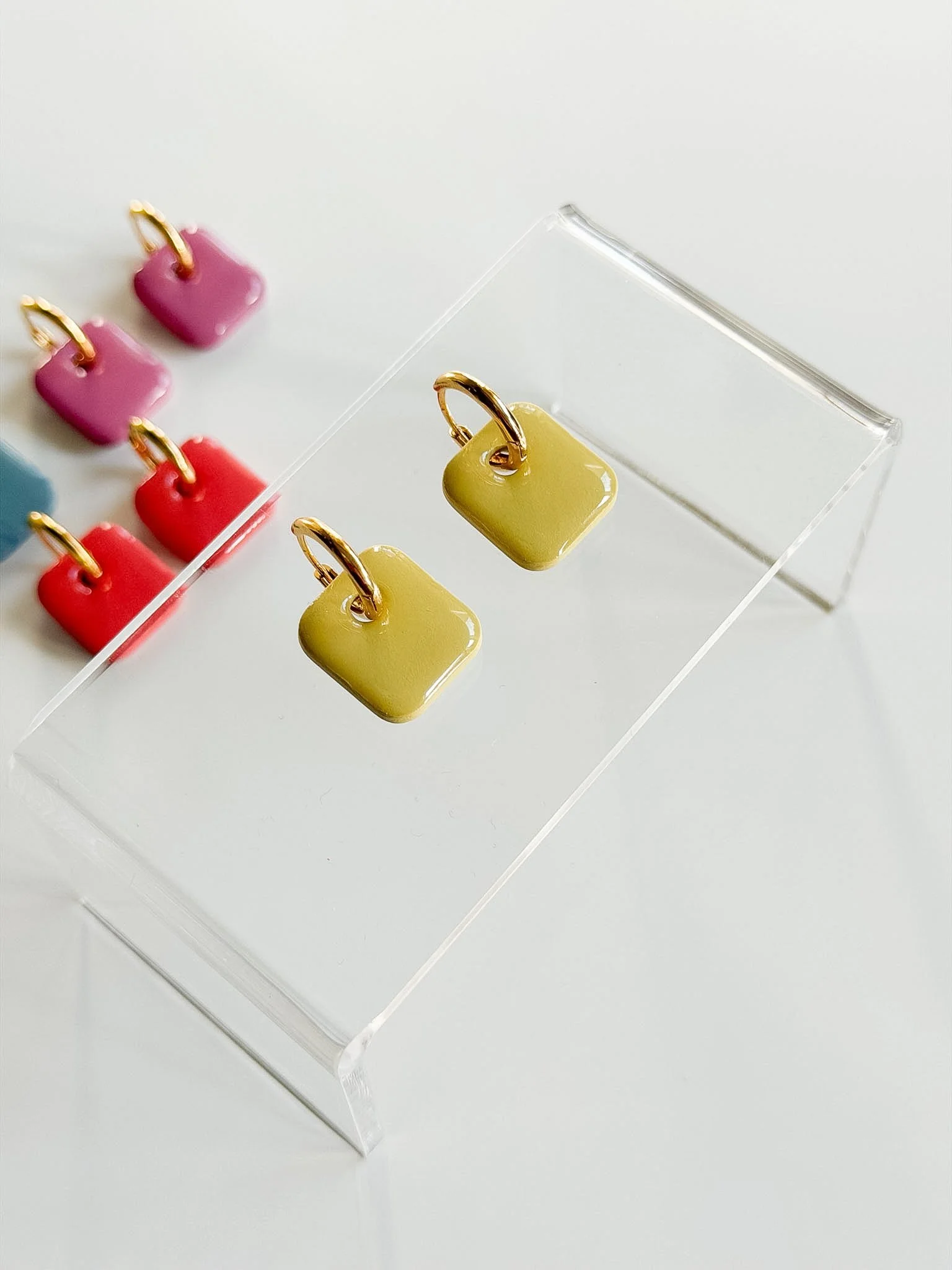 Bright Huggie Hoops - Limeade .jpg