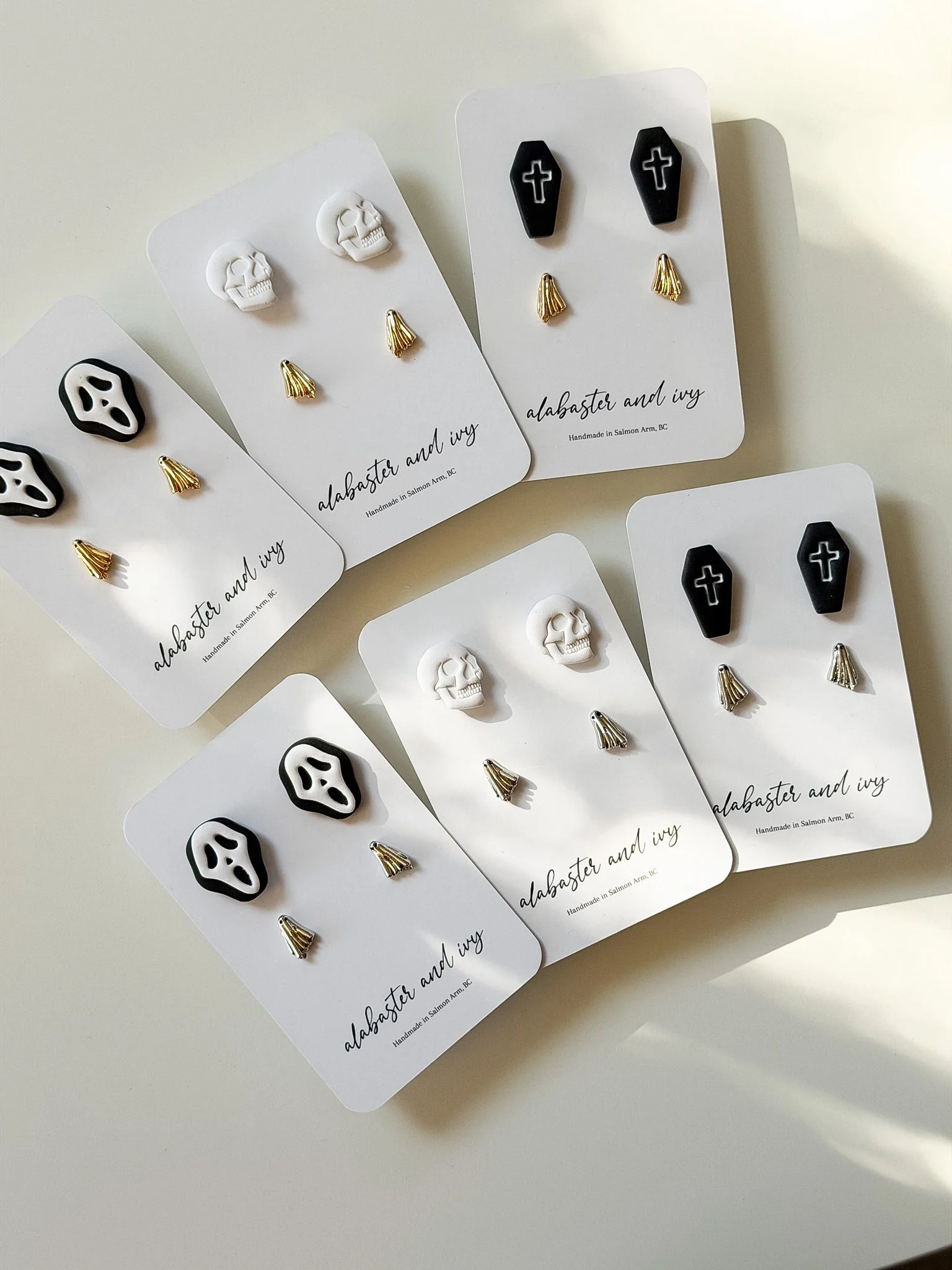 Metal & Clay Halloween Stud Packs