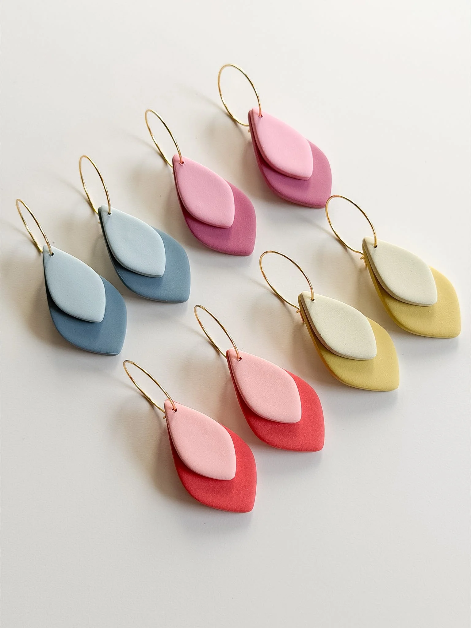 Bright Duo Petal Hoops