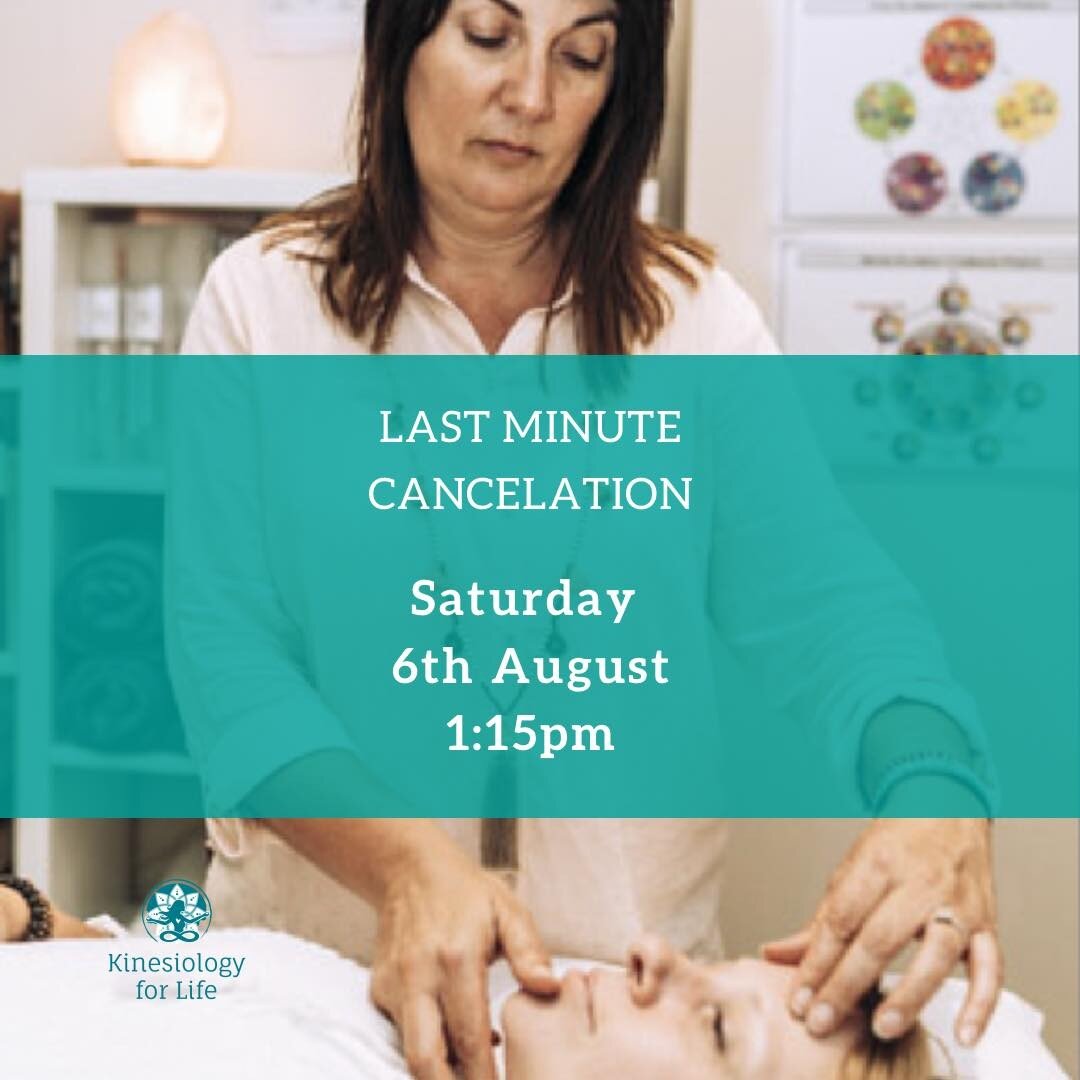 💓🙌 I now have a last minute Saturday appointment available for this Saturday, 6th of August at 1:15pm.

Please book via the link below 👇🏻 🙌

https://kinesiologyforlife.com.au