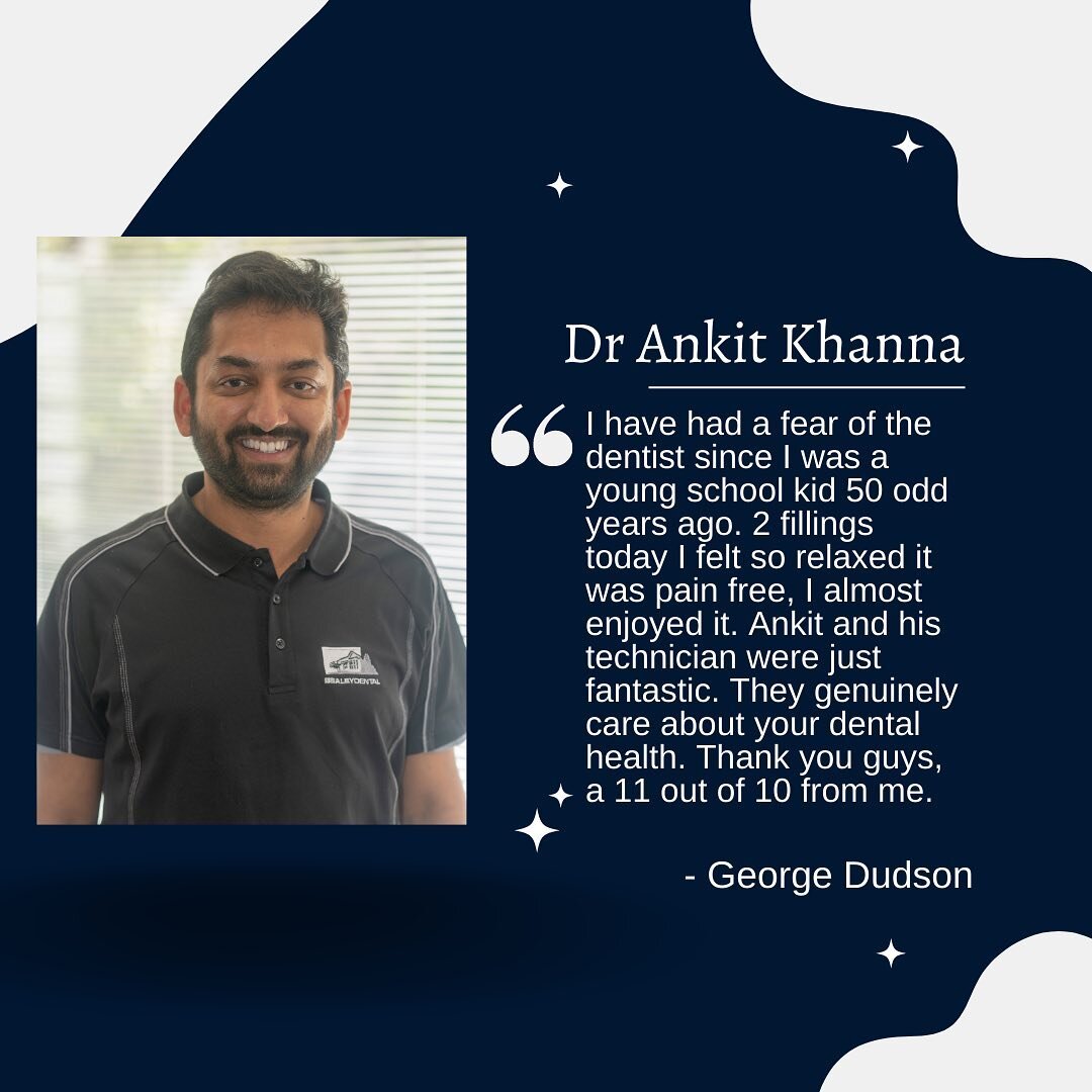 Another one of our brilliant dentists going above and beyond! Book in to see Ankit for all your dental needs⭐️🦷