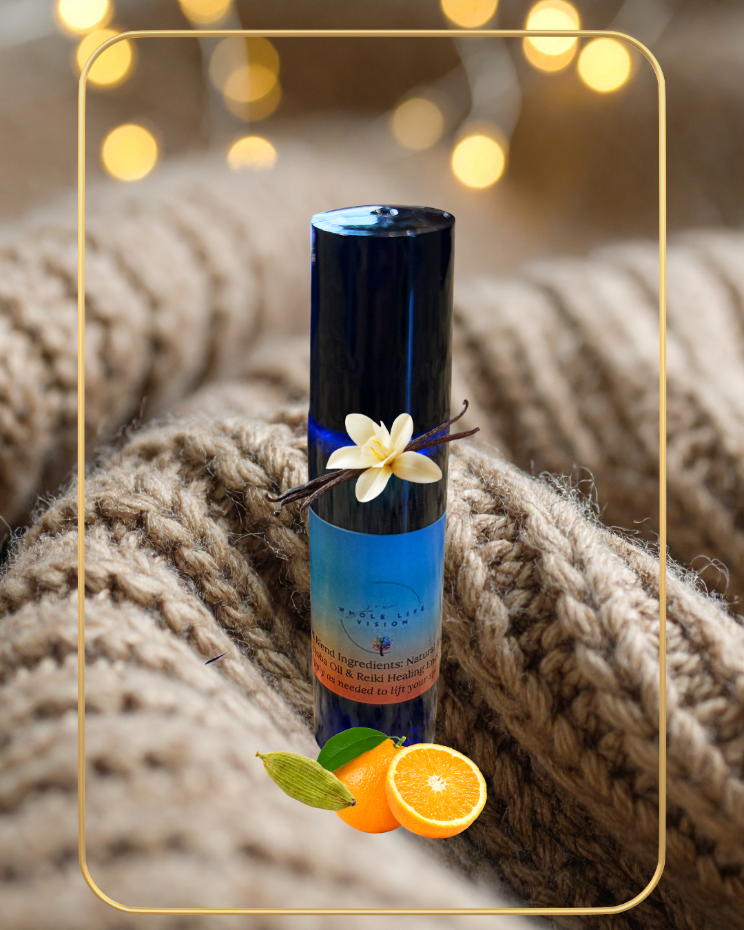 Cozy Up, To Wrap In Warmth, Essential Oil Signature Blend Roller Ball