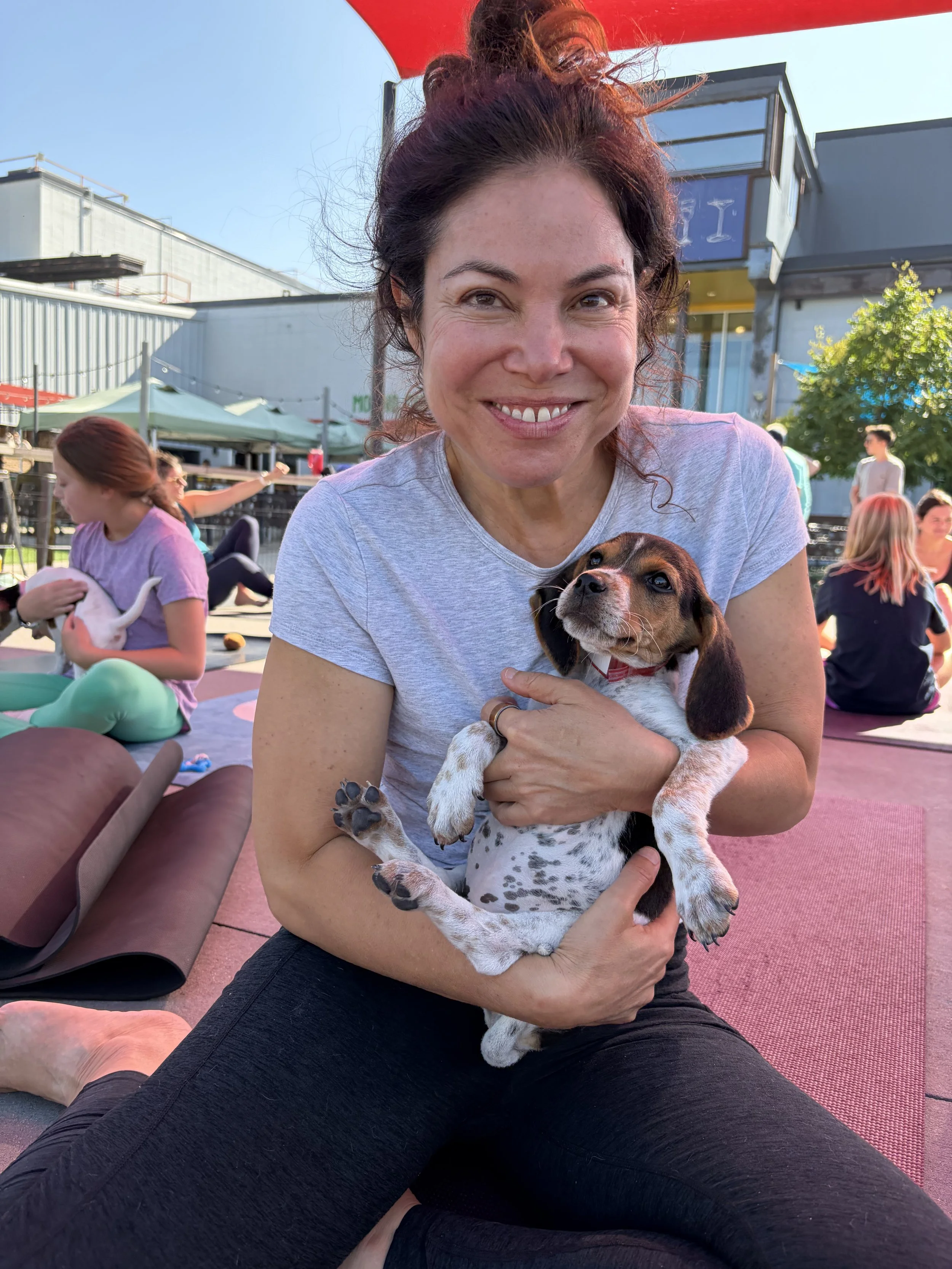 Rescue Puppy Yoga 