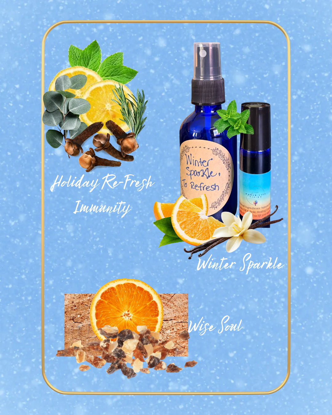 Essential Oil Blends, Winter Collection, Roller Balls & Room/Linen Sprays