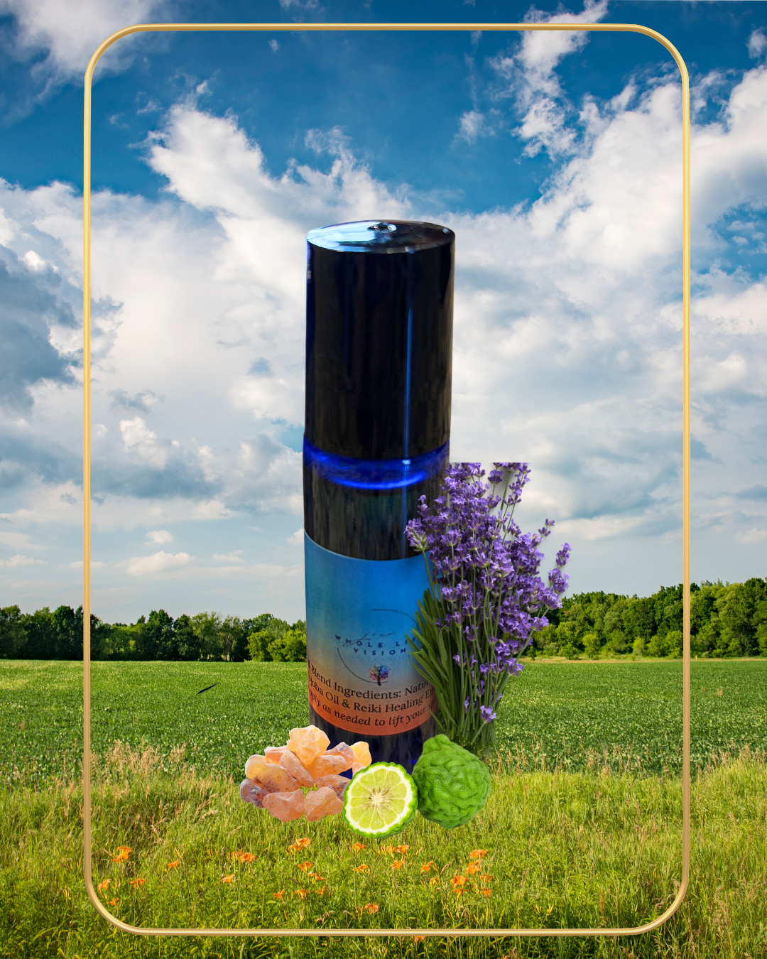 Ground Down, To Ground, Essential Oil Signature Blend Roller Ball