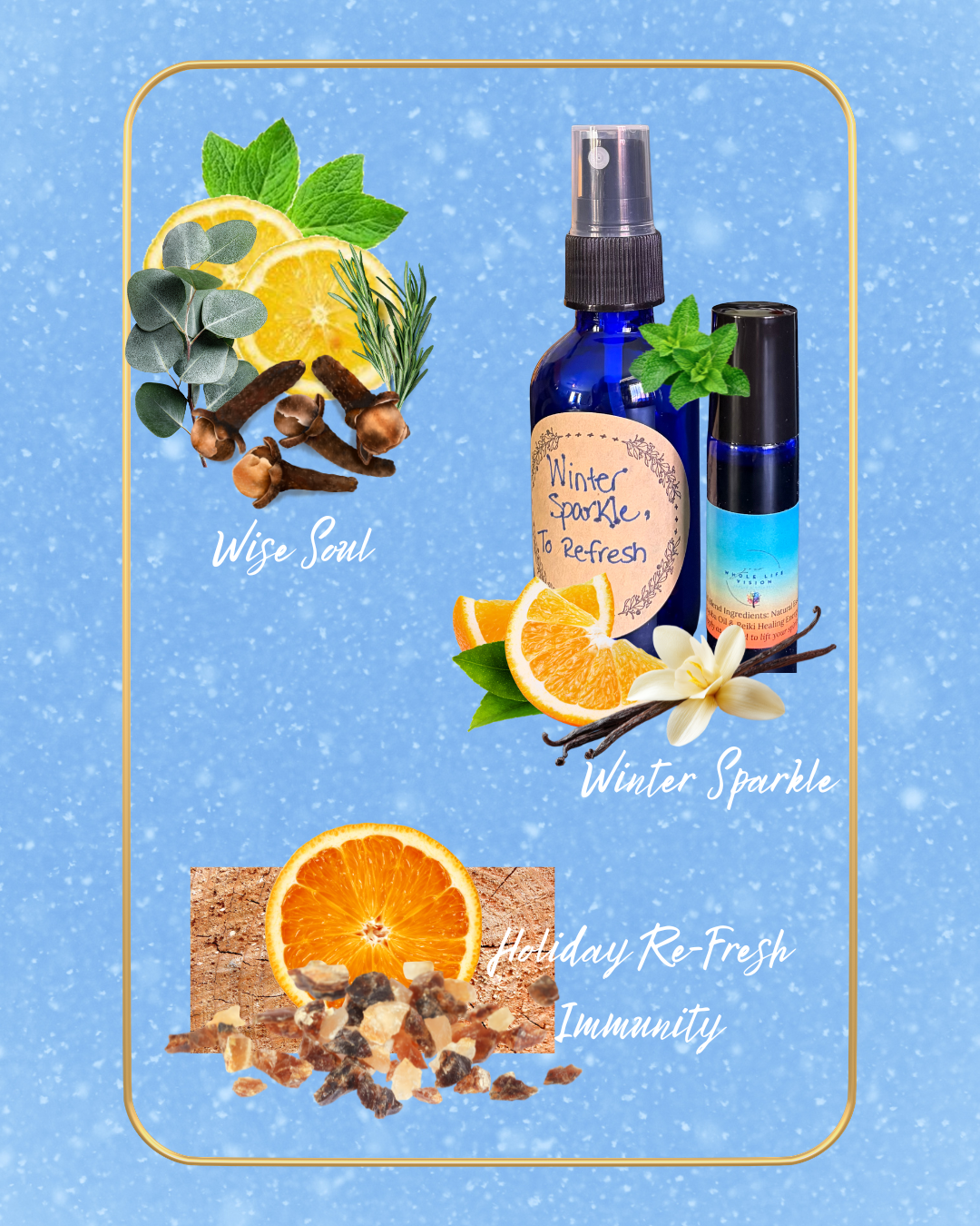 Essential Oil Blends, Winter Collection, Roller Balls & Room/Linen Sprays