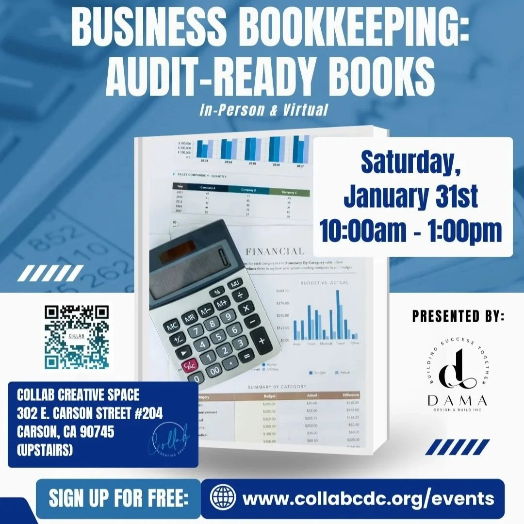 Business Bookkeeping Workshop: Audit-Ready Books