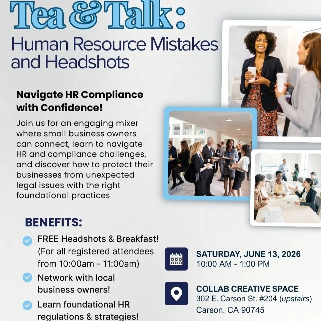 Tea &amp; Talk: Human Resources and Headshots