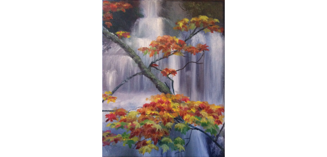 WATERFALL IN FALL