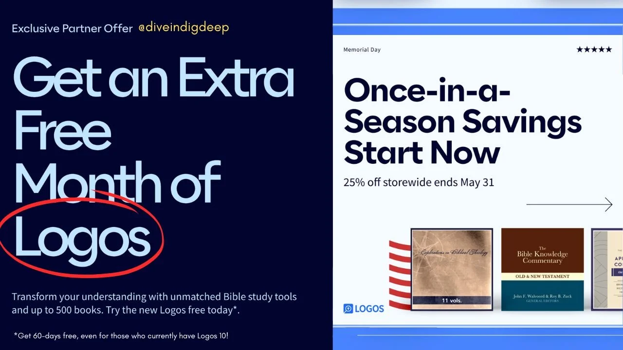 Logos Partner Offers: Memorial Day Sale
