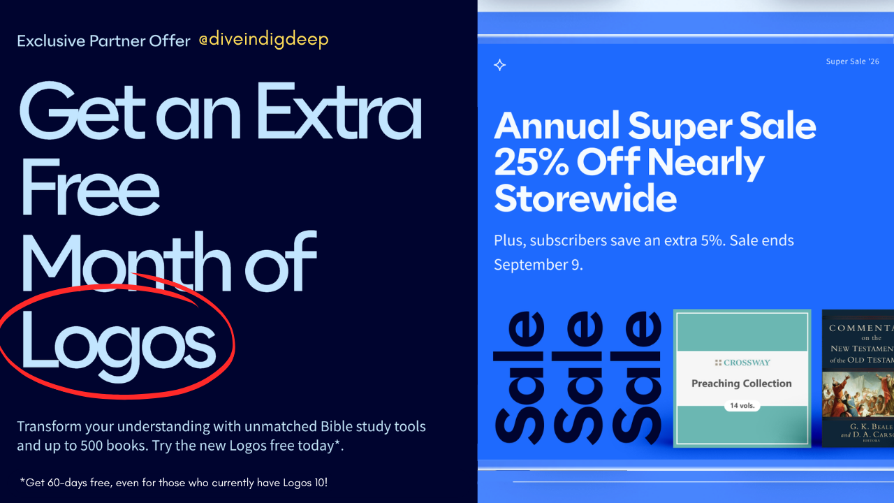 Logos Partner Offers: September Super Sale