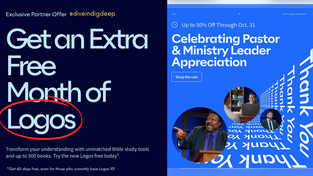 Logos Partner Offers: Pastor &amp; Ministry Leader Appreciation Month