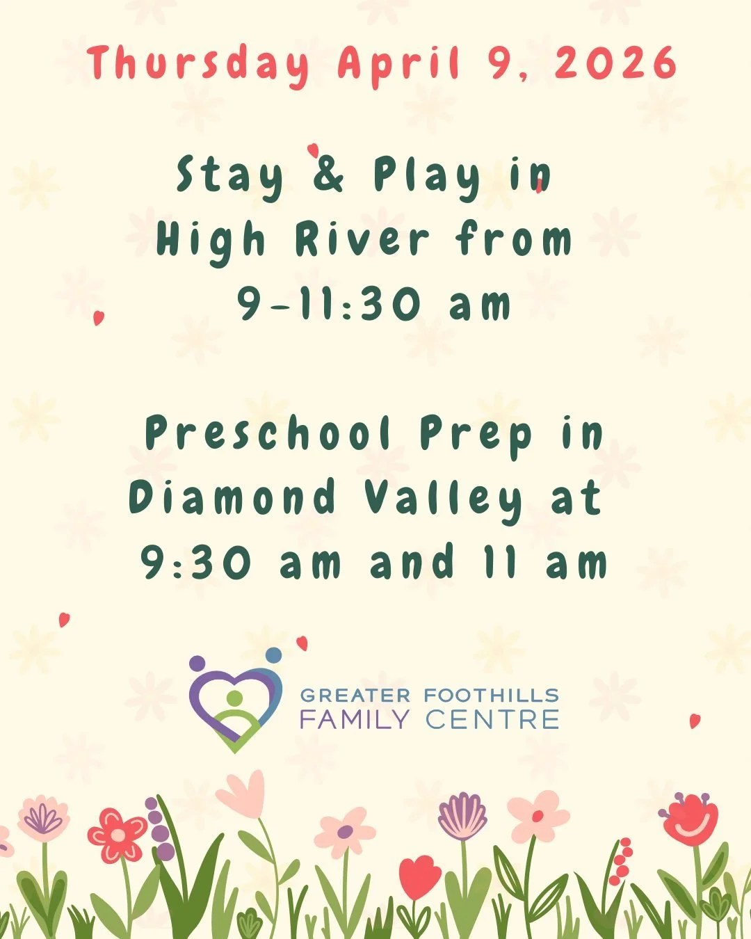 Join us in High River for Stay &amp; Play today!!!
#greaterfoothillsfamilycentre #families #stayandplay