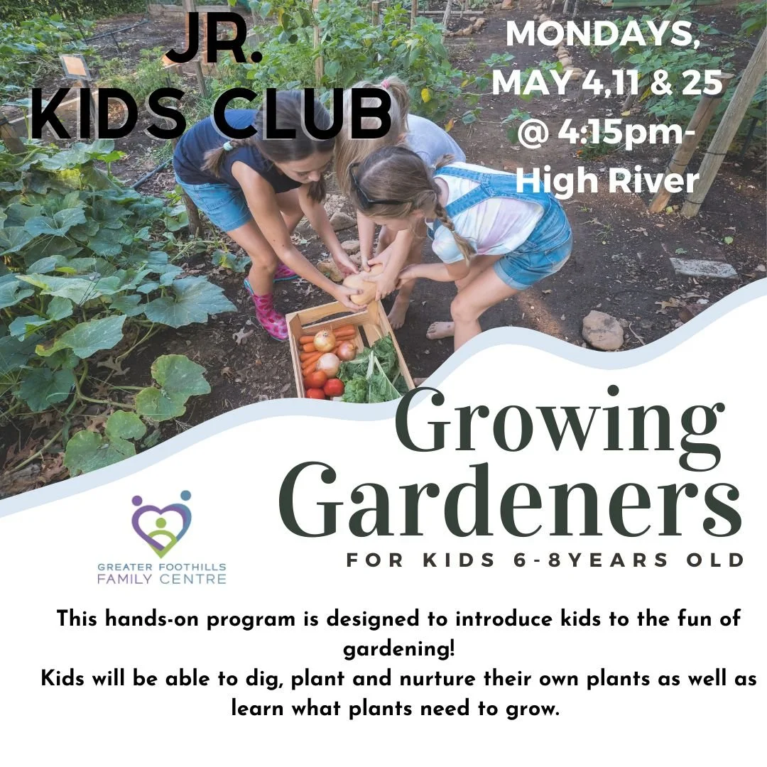 Jr Kids Club- Growing Gardeners