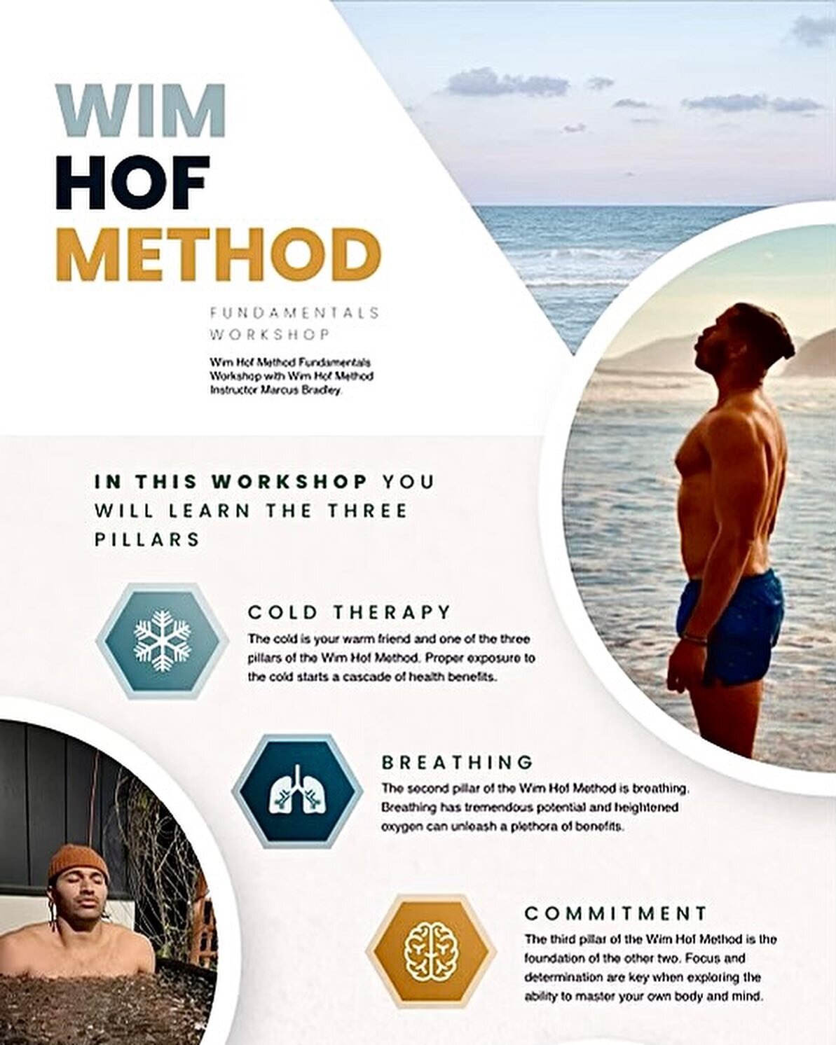 NEW WORKSHOP ALERT! 🚨🚨🚨

Mark your calendars for September 13th at 6am! ⏰  Experience the Wim Hof Method with Marcus Bradley in his upcoming Wim Hof Fundamentals workshop at Body Design 🙌

Marcus is a Certified Wim Hof Method Instructor and has s