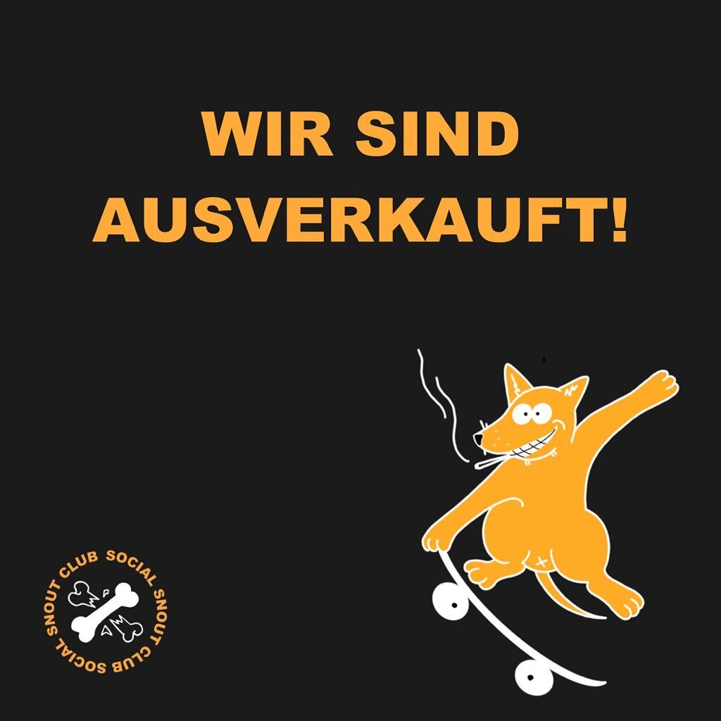 Wir sind ausverkauft! 
Gemeinsam mit euch, @doggo_donate und @ddaotierschutz haben wir es geschafft, innerhalb von 11 Tagen alle 555 T-Shirts zu verkaufen - damit ist auch der Pre-Order f&uuml;r den zweiten (und letzten) Schwung komplett ausverkauft.