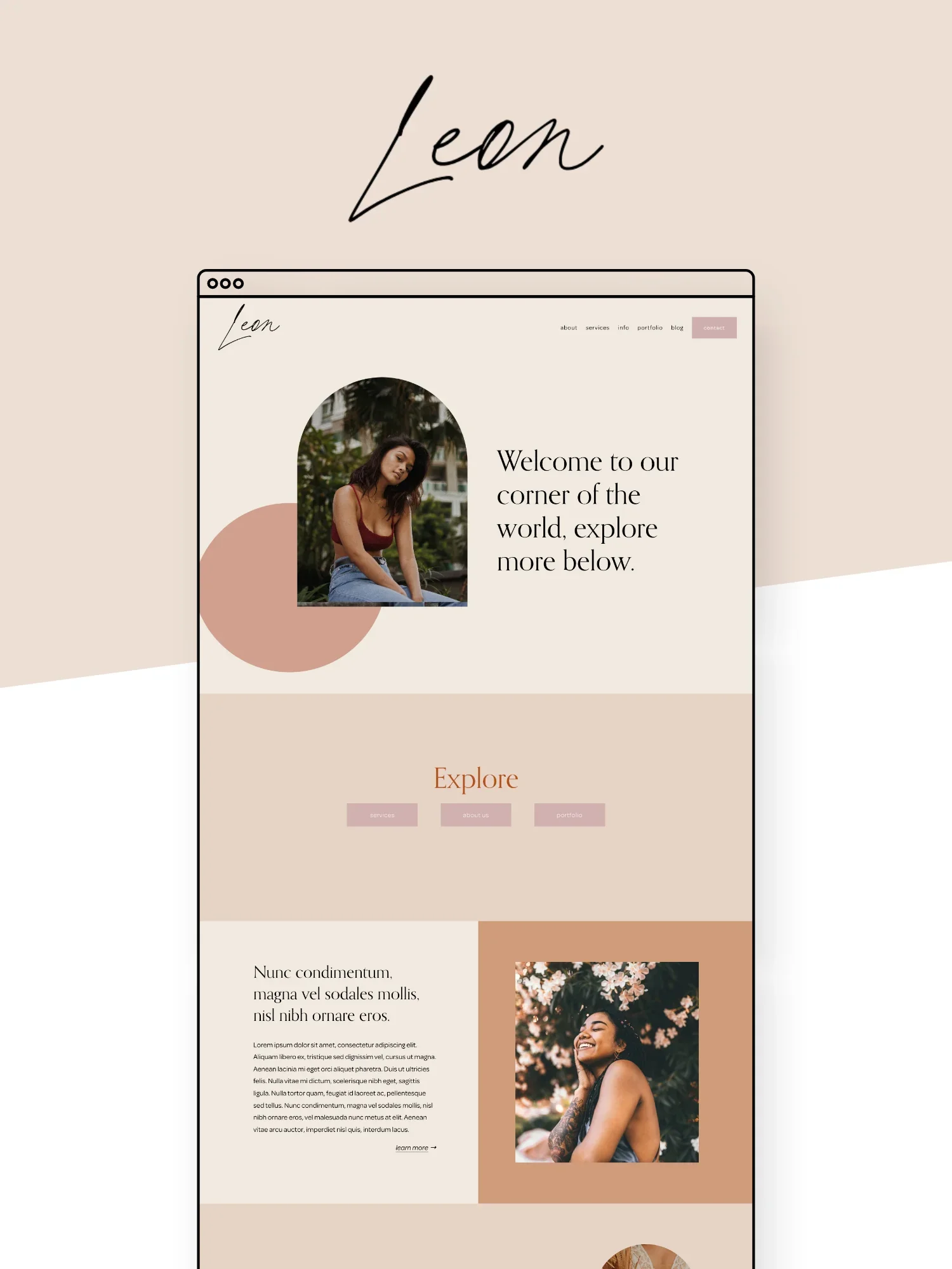 Leon Squarespace Template