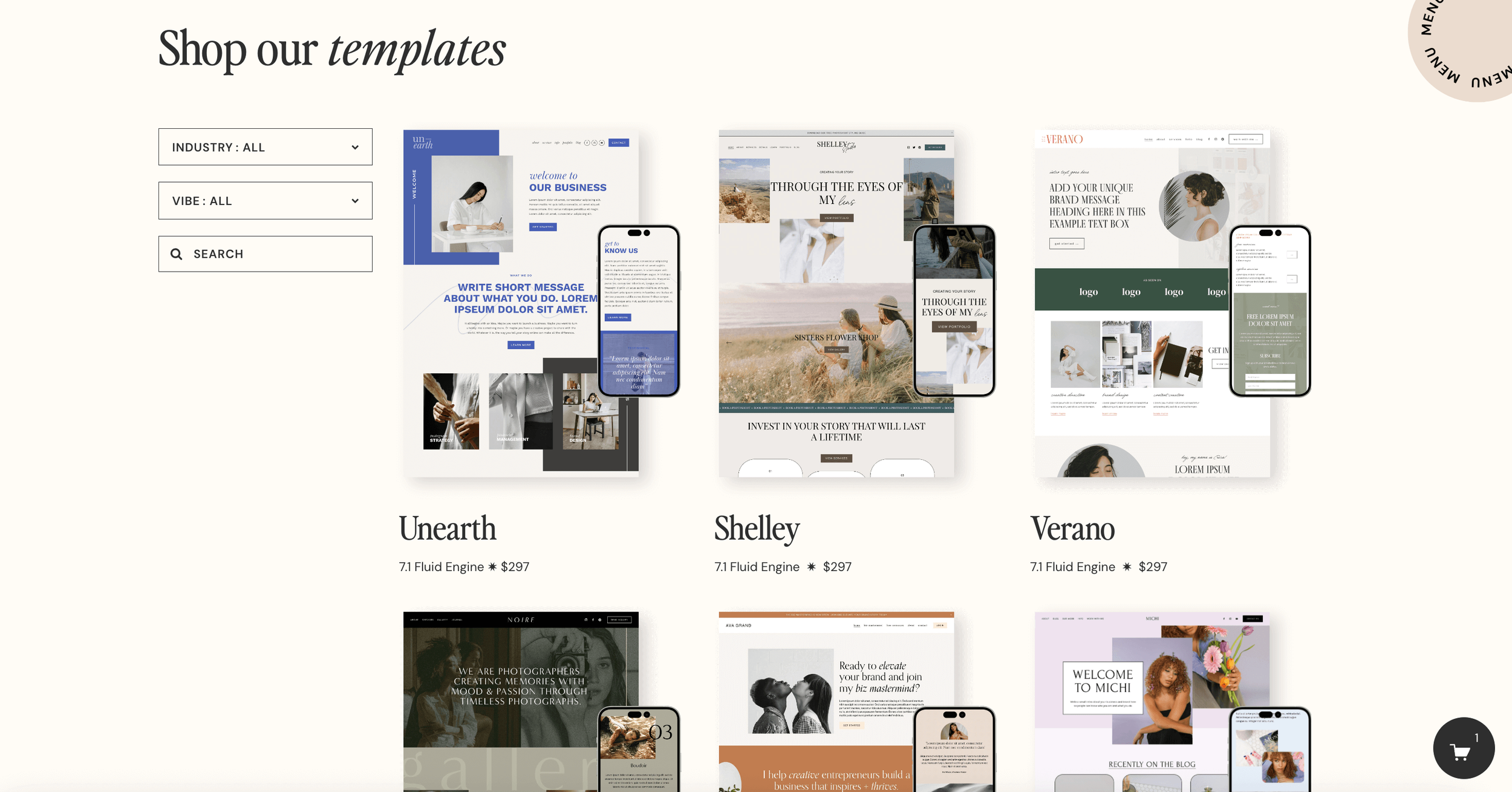 premium squarespace templates by BigCat Creative