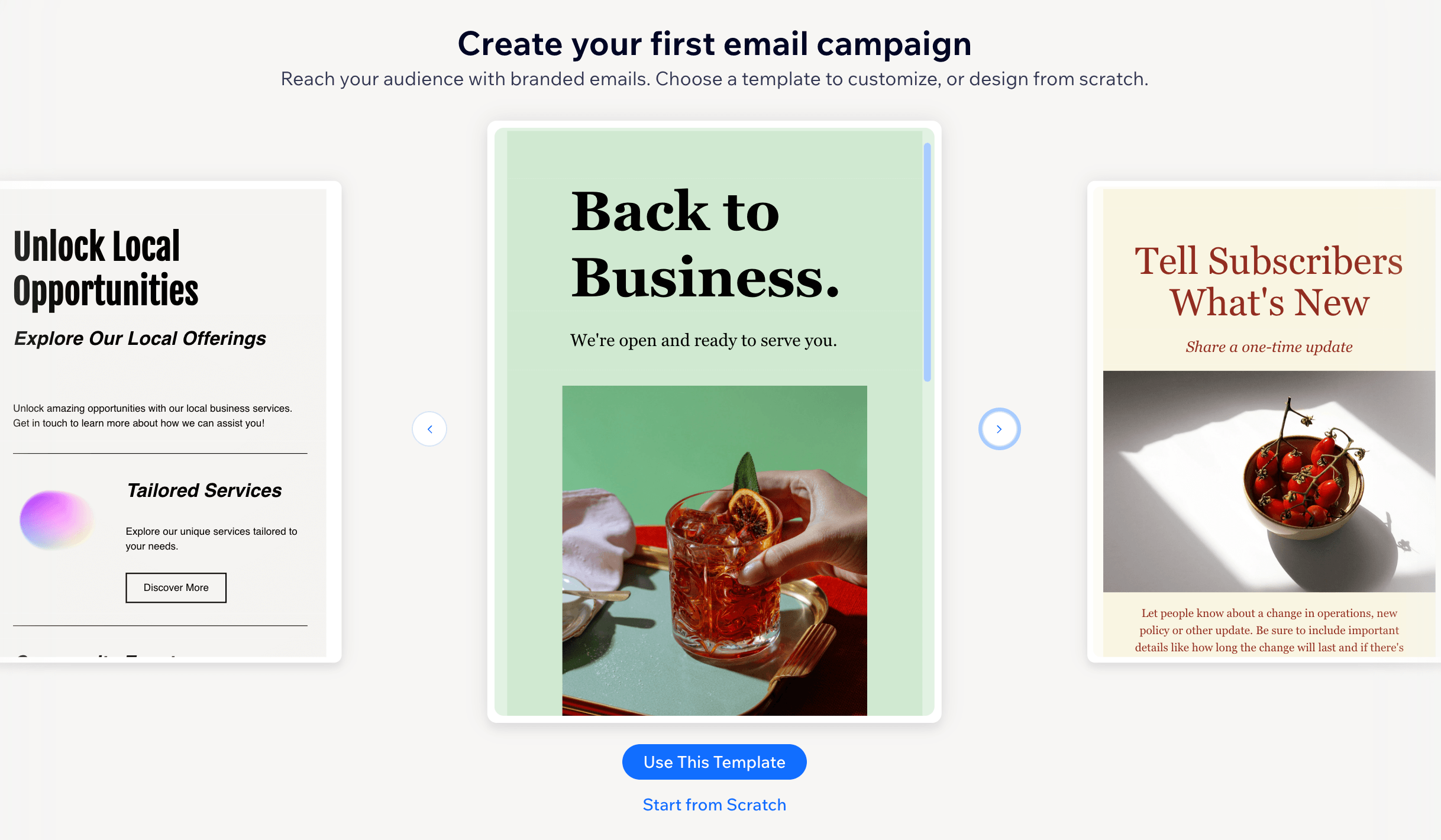 Wix email features
