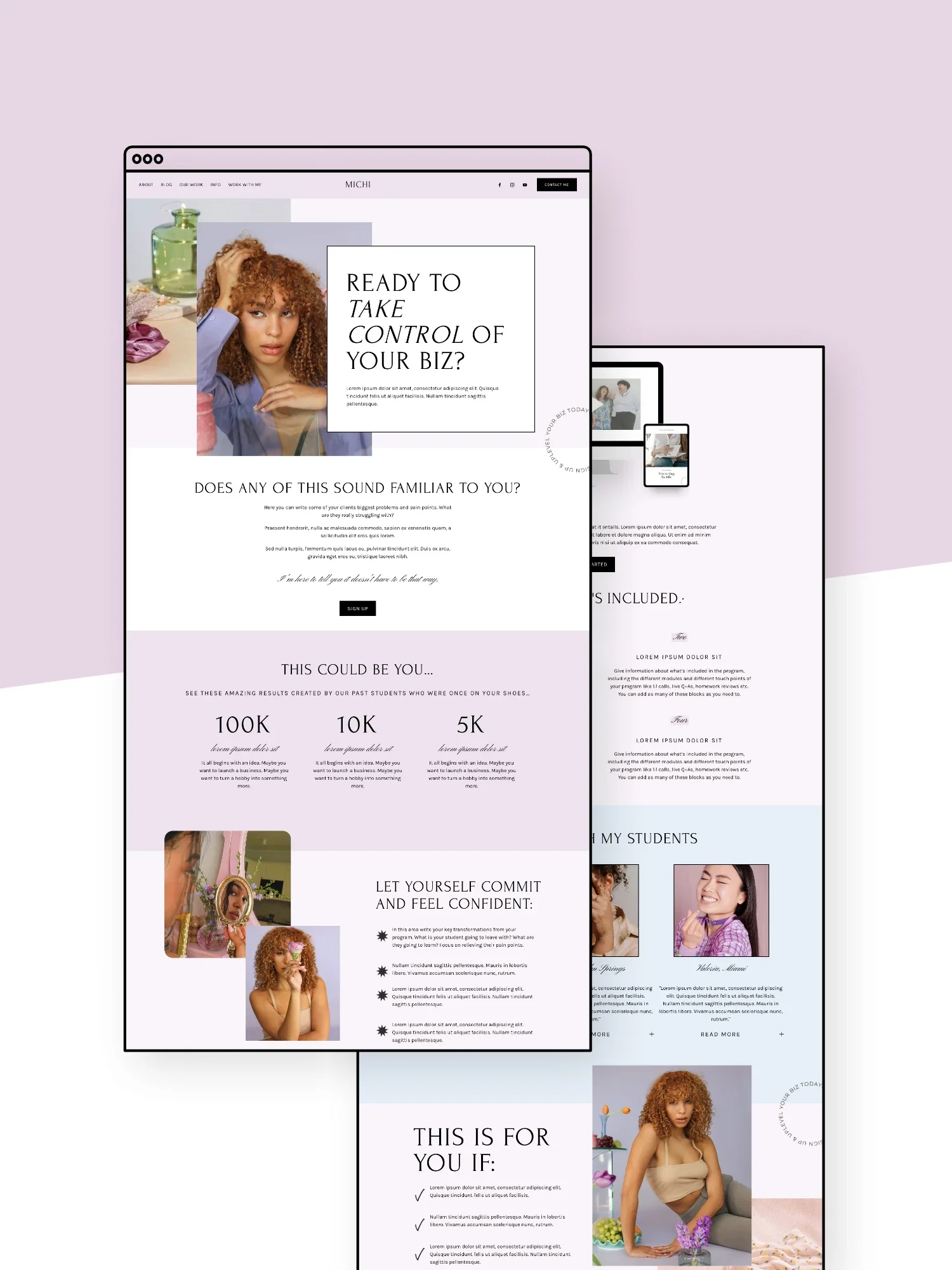 Michi Sales Page Template