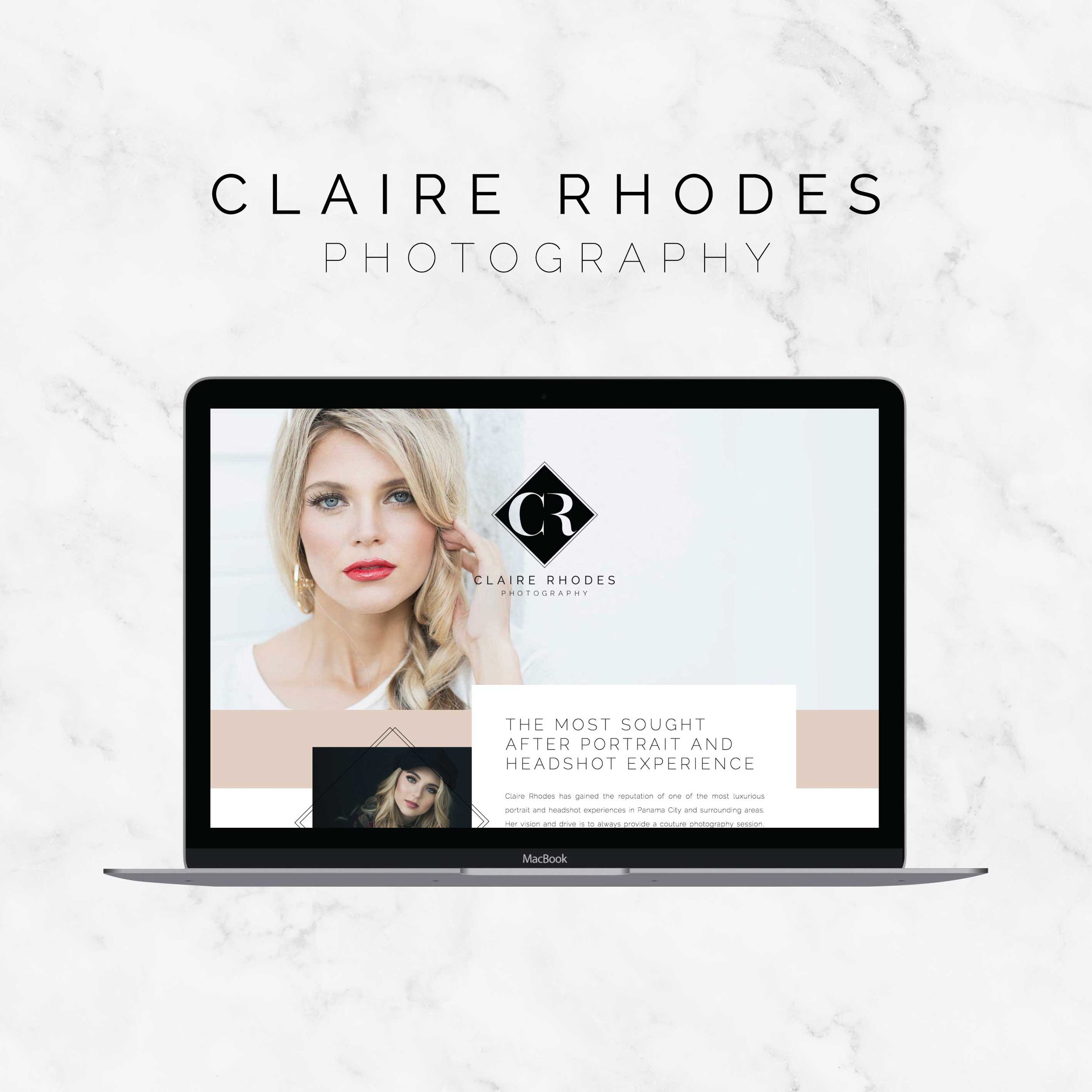 Claire Rhodes Photography: Brand and Showit Website Design