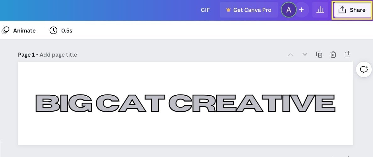 Como animar seus designs com o criador de GIFs Canva?