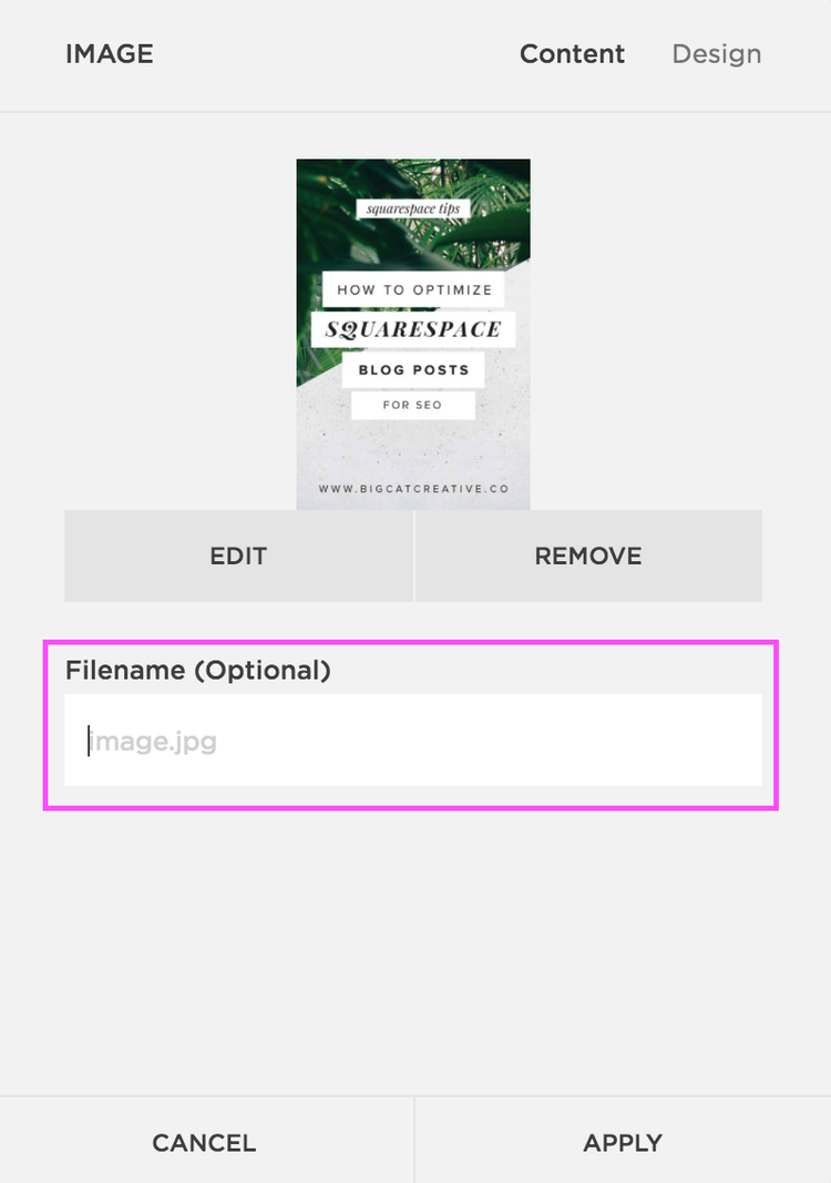 Squarespace SEO tip - How To Optimize Images for Squarespace SEO — Big ...