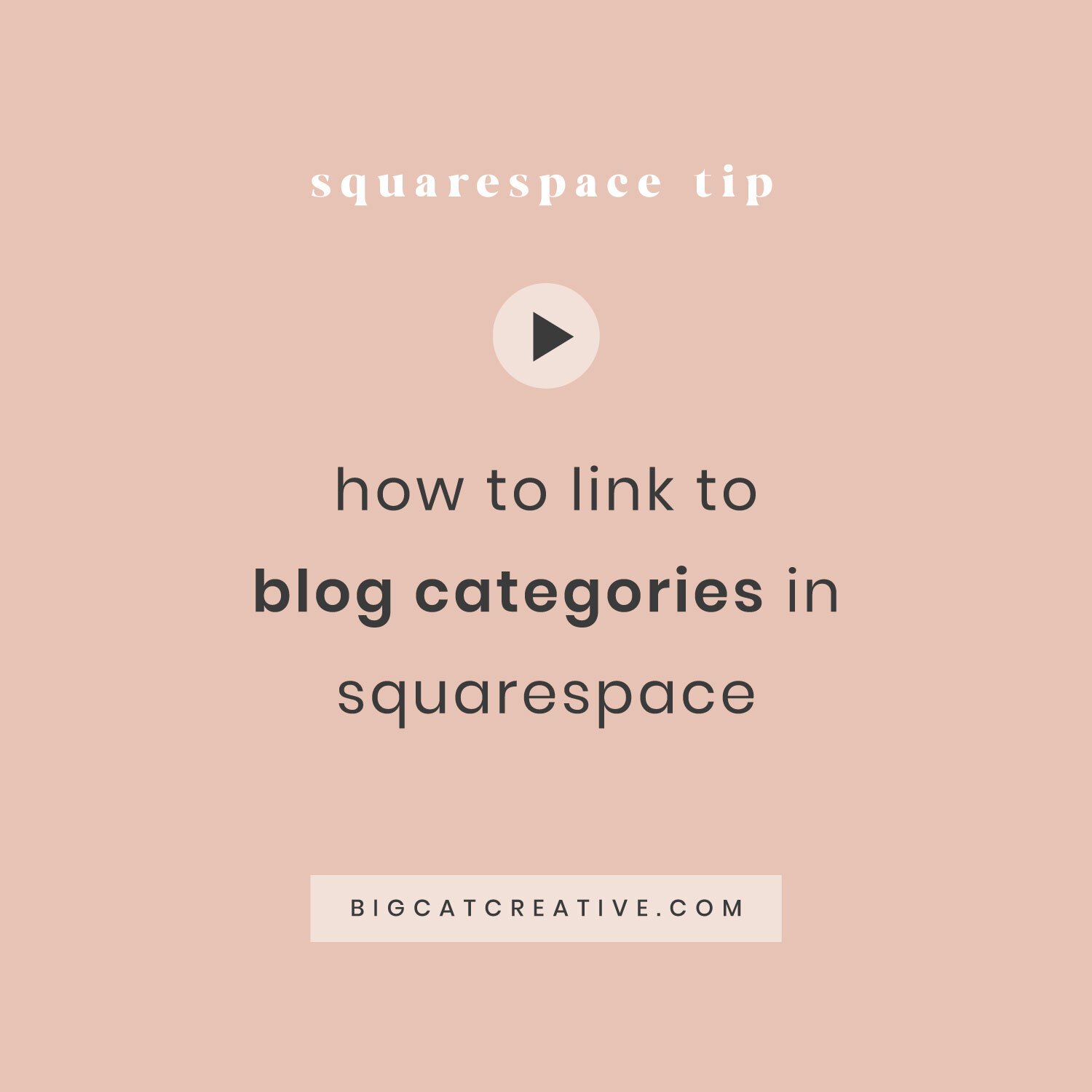 How to link to your blog categories on your Squarespace Site