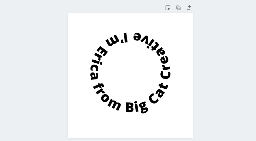 How to create circle text in Canva — Big Cat Creative - Squarespace  Templates & Resources