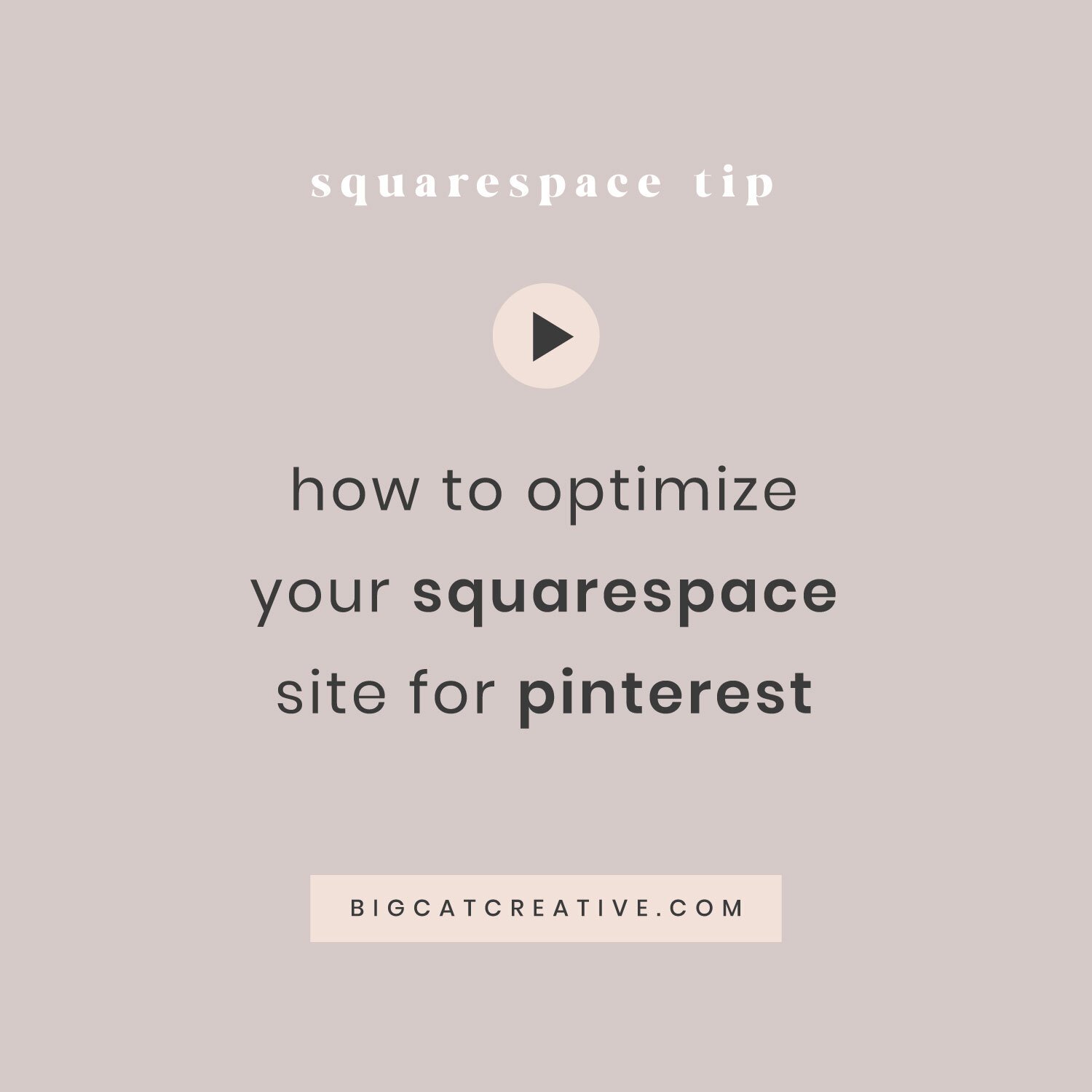 How to optimize your Squarespace website for Pinterest