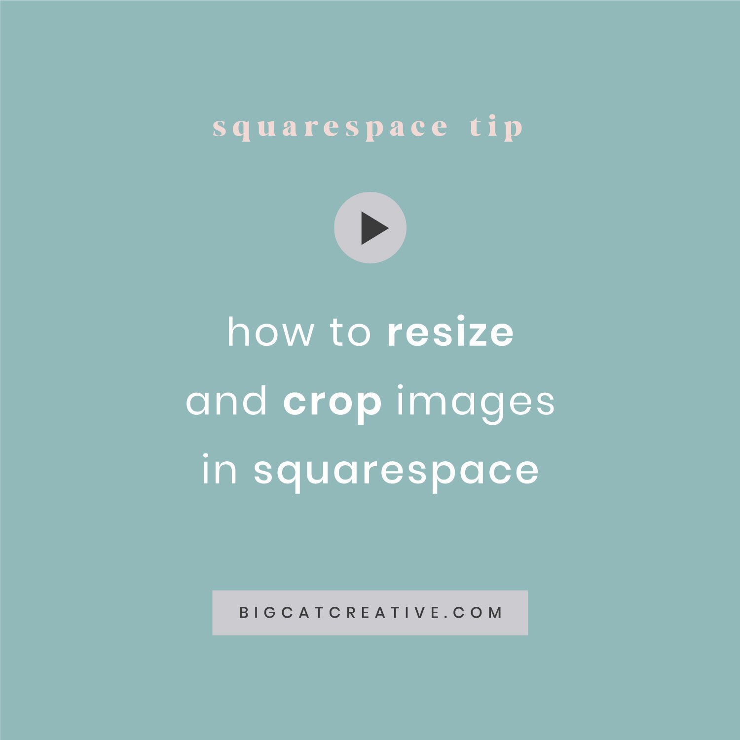 How to resize and crop images in Squarespace Classic Editor