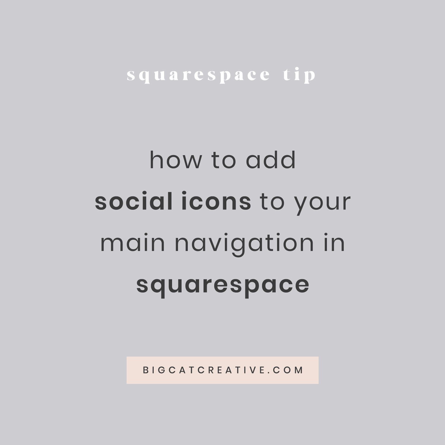 How to add social icons to your main navigation in Squarespace