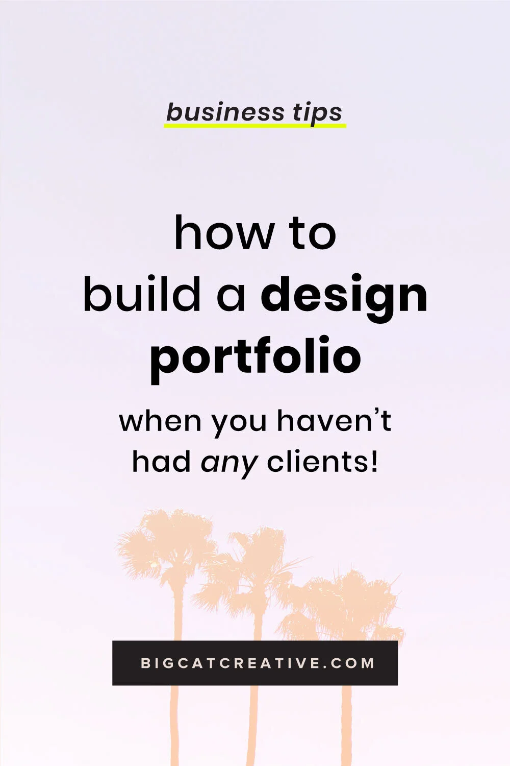 How to build a portfolio when you haven't had clients yet — Big Cat ...