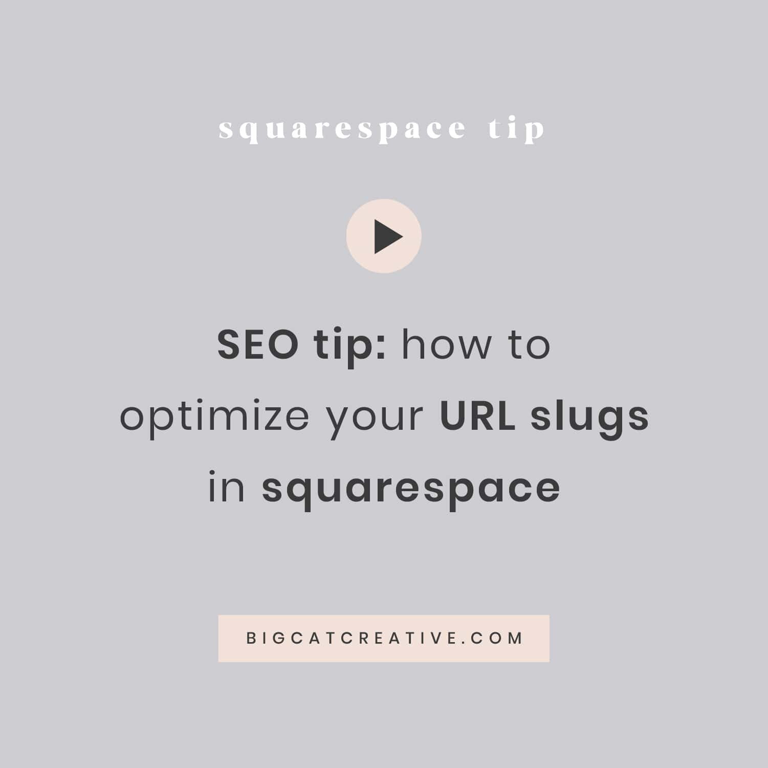 Squarespace SEO Tip: How to optimize your URL slugs (& why you should)