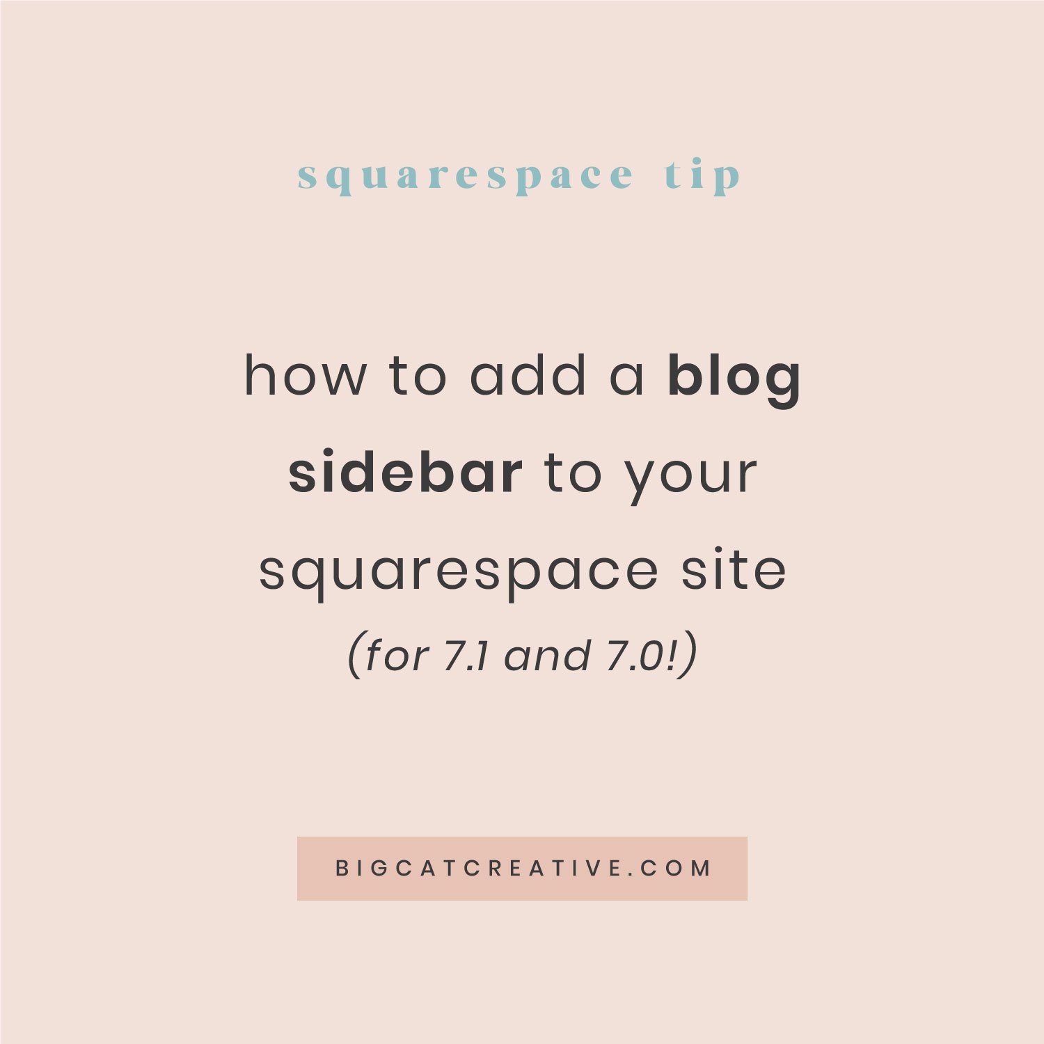 How to add a blog sidebar to your Squarespace site (7.1 and 7.0)