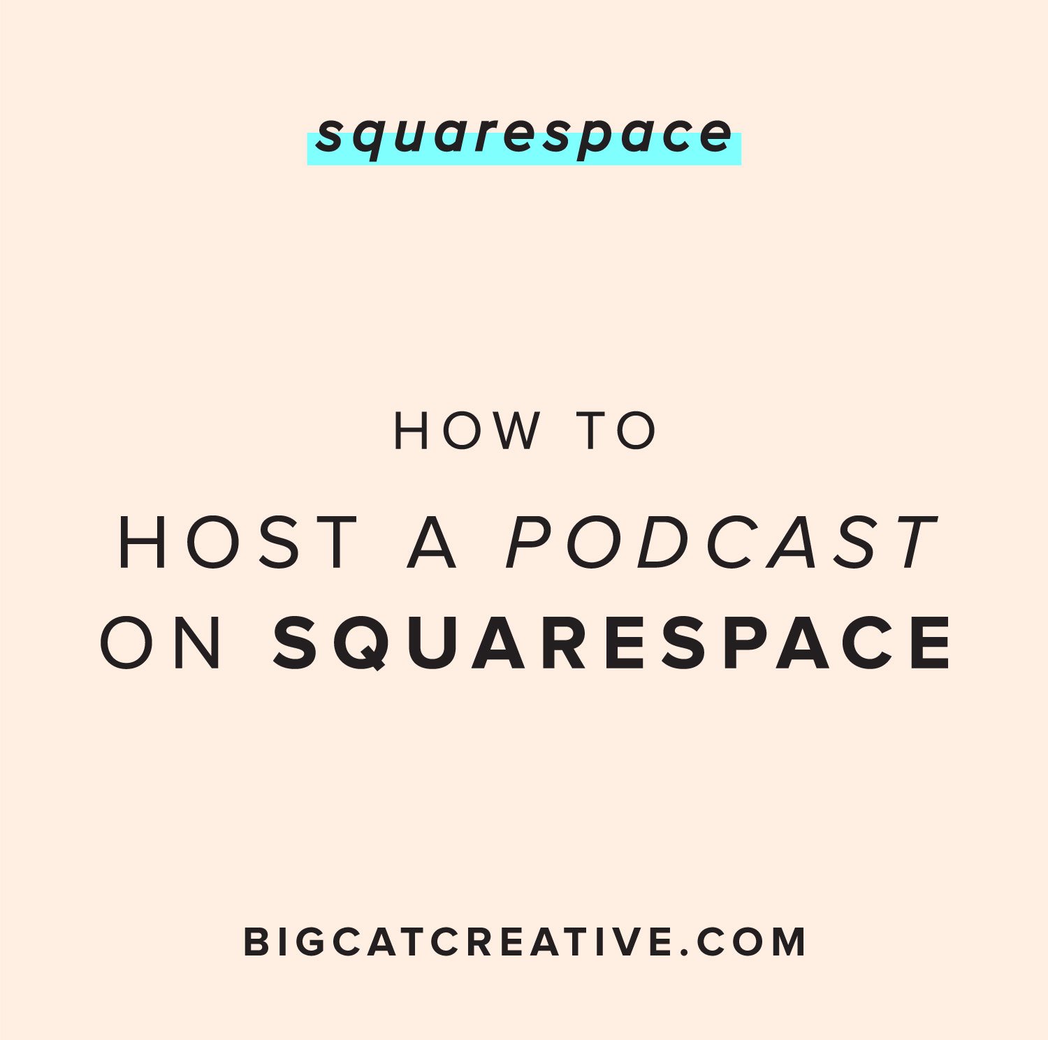How to host a podcast on Squarespace
