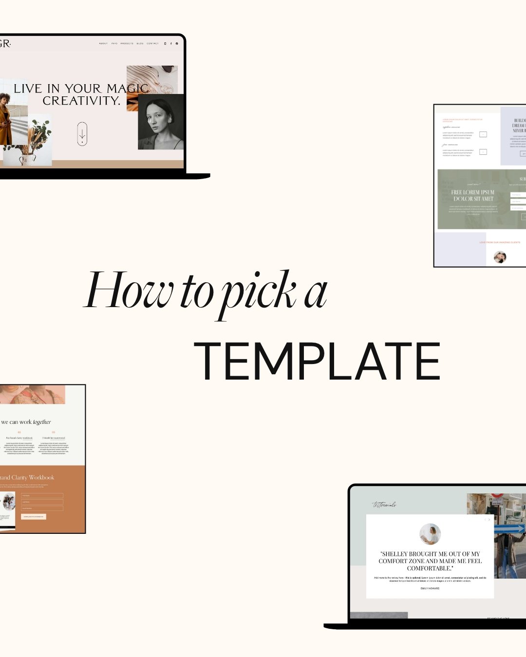 Website templates are an amazing option for small business owners in dire need of a website, providing both ready-made strategic design, and fun creative elements that you may not have thought of adding yourself otherwise! 🌈 

But with so many templ