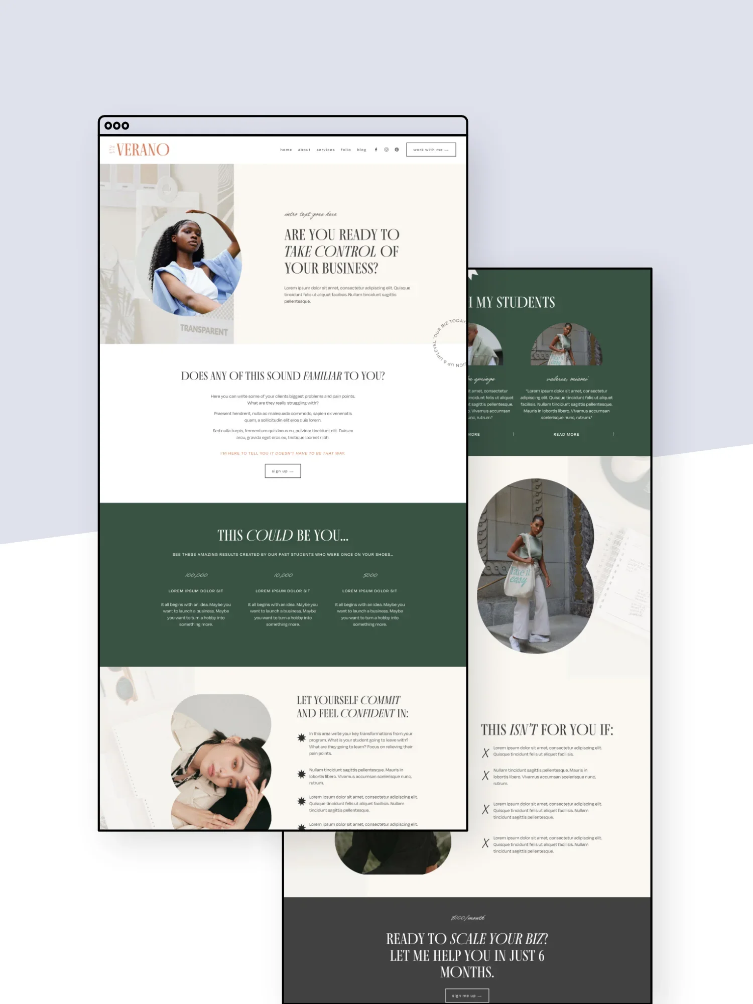 Verano Sales Page Template