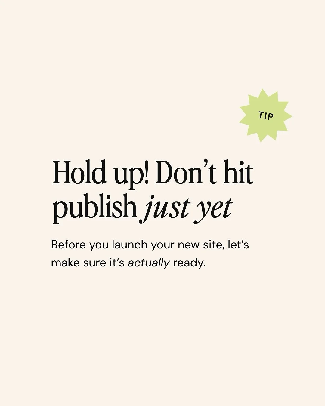We have seen a LOT of websites and are literally begging you to do these few things 🫶 they will make all the difference in having a beautiful andddd functional website 

🔗 link in bio to read the full checklist on our blog!