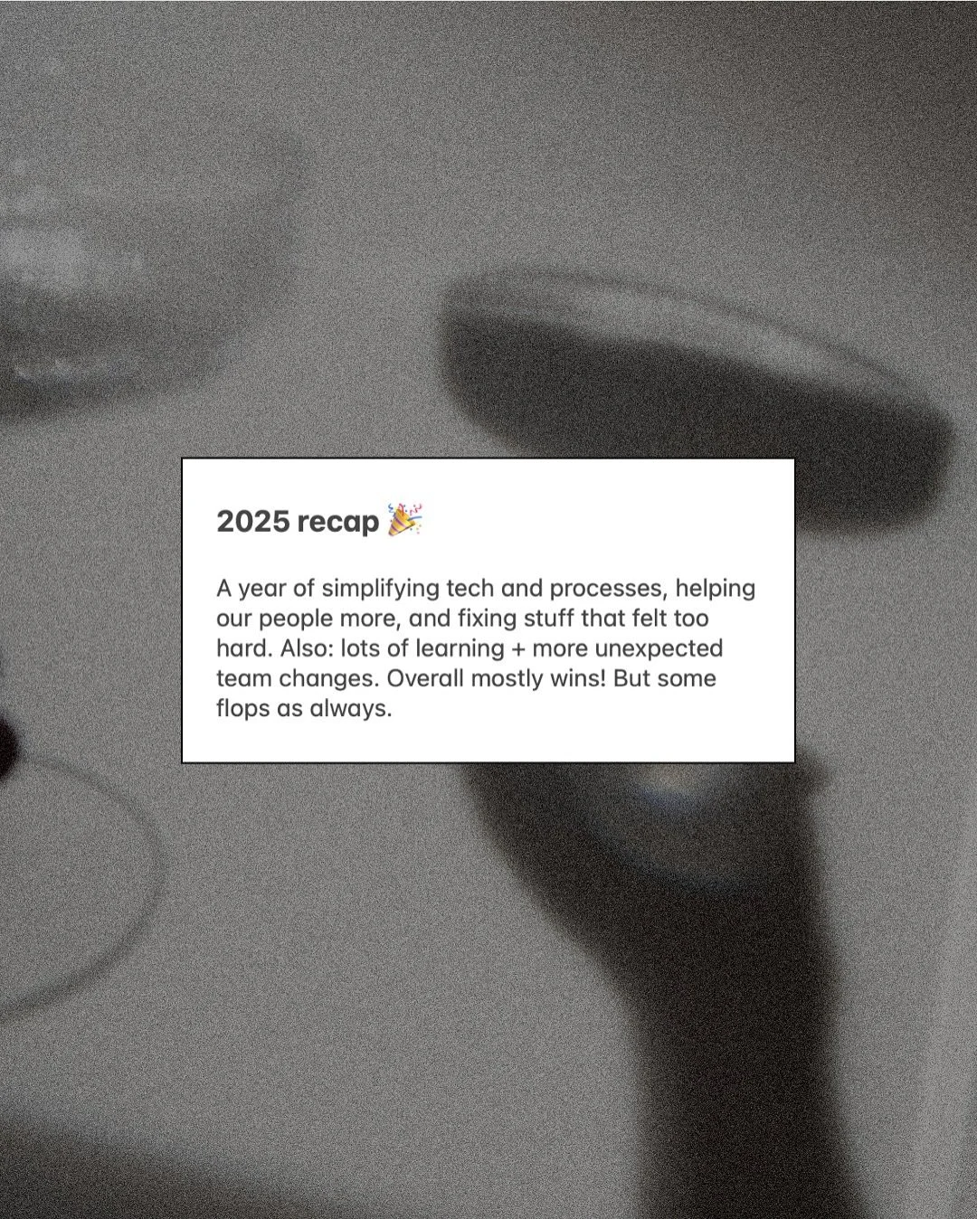 How was your year?? Ours was, overall, it was a pretty good one. But there a def a few.. ah.. learning curves (as always) 😅