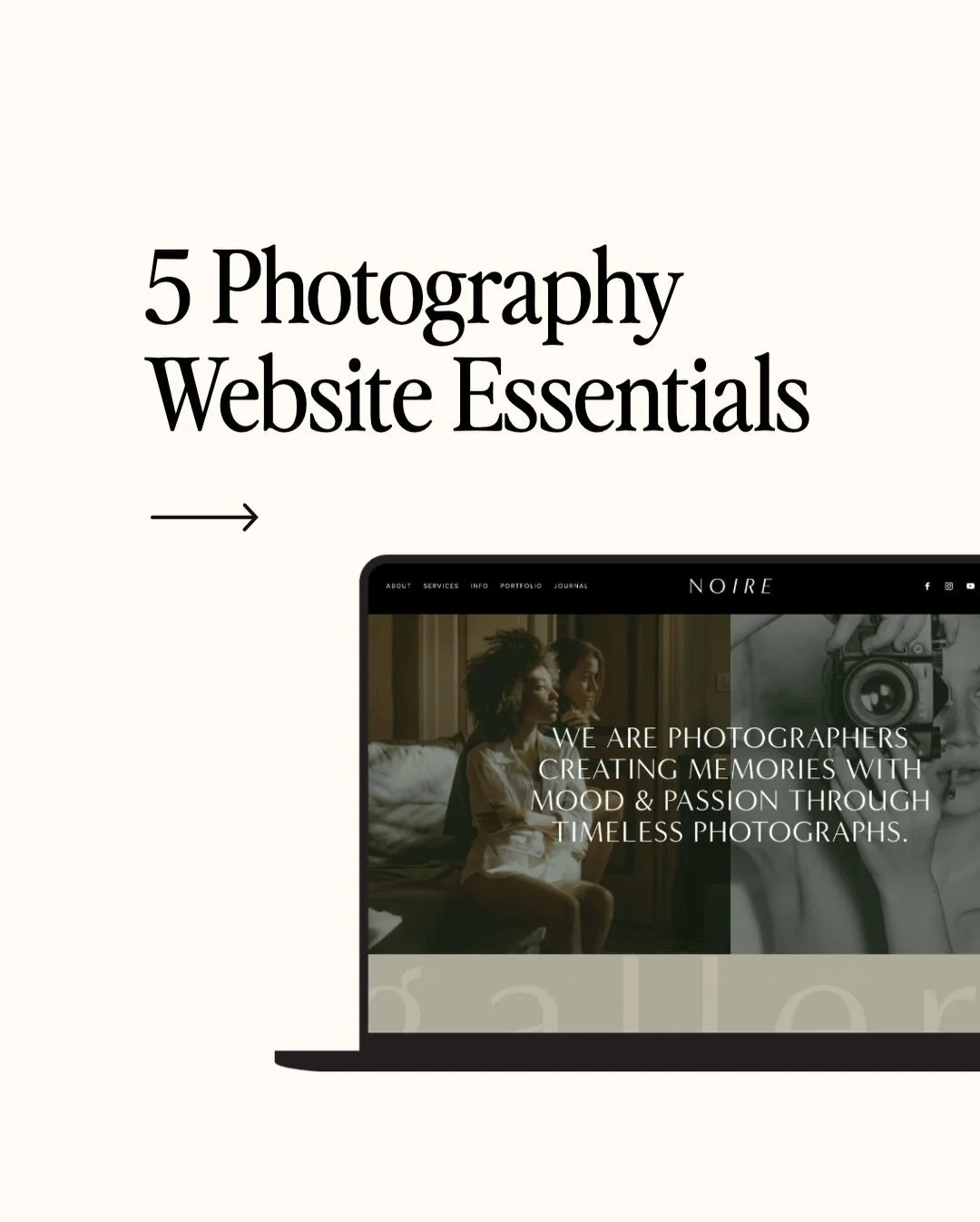 Calling all photographers! 📣
&nbsp;
Your photos are stunning &mdash; your website should showcase them just as beautifully (and strategically!). If you want your Squarespace site to perform as well as it looks, these are our go-to things to check.
&