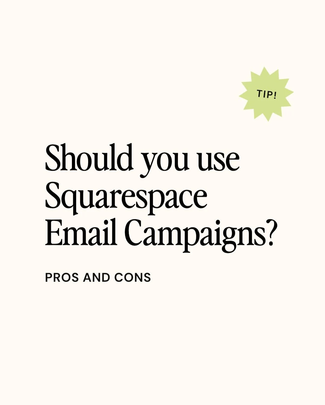 If you&rsquo;re trying to decide whether the Squarespace email marketing platform is the right fit for your biz, this breakdown is for you!
&nbsp;
We&rsquo;re sharing the good, the not-so-good, and what to consider before committing &mdash; so you ca