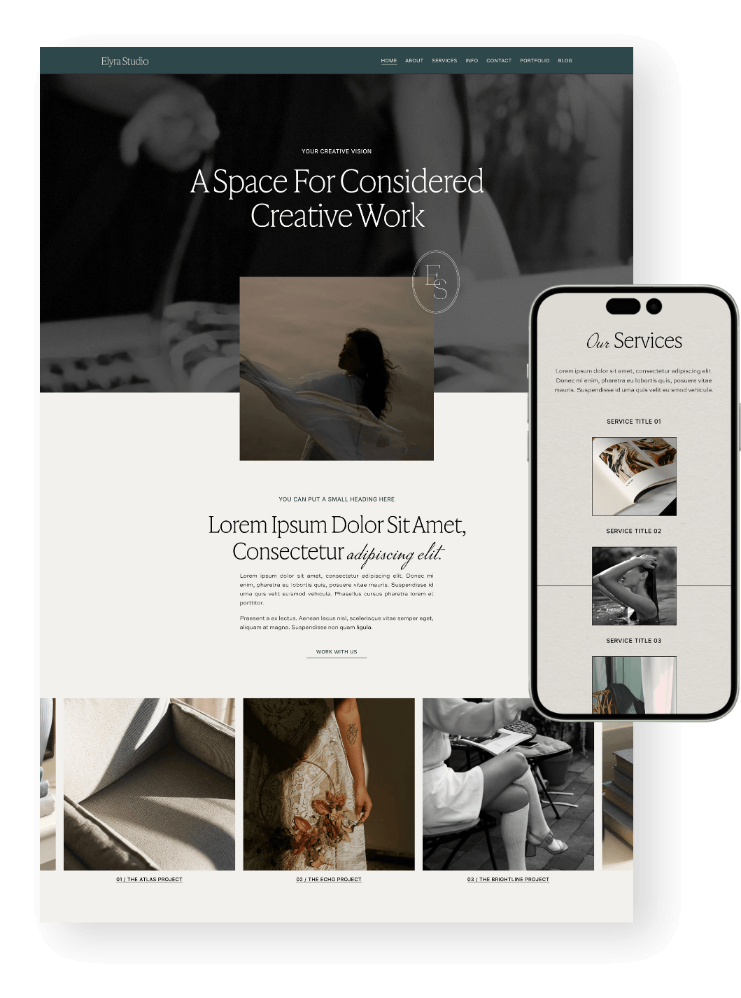 Premium Squarespace 7.1 Templates — Big Cat Creative - Squarespace ...