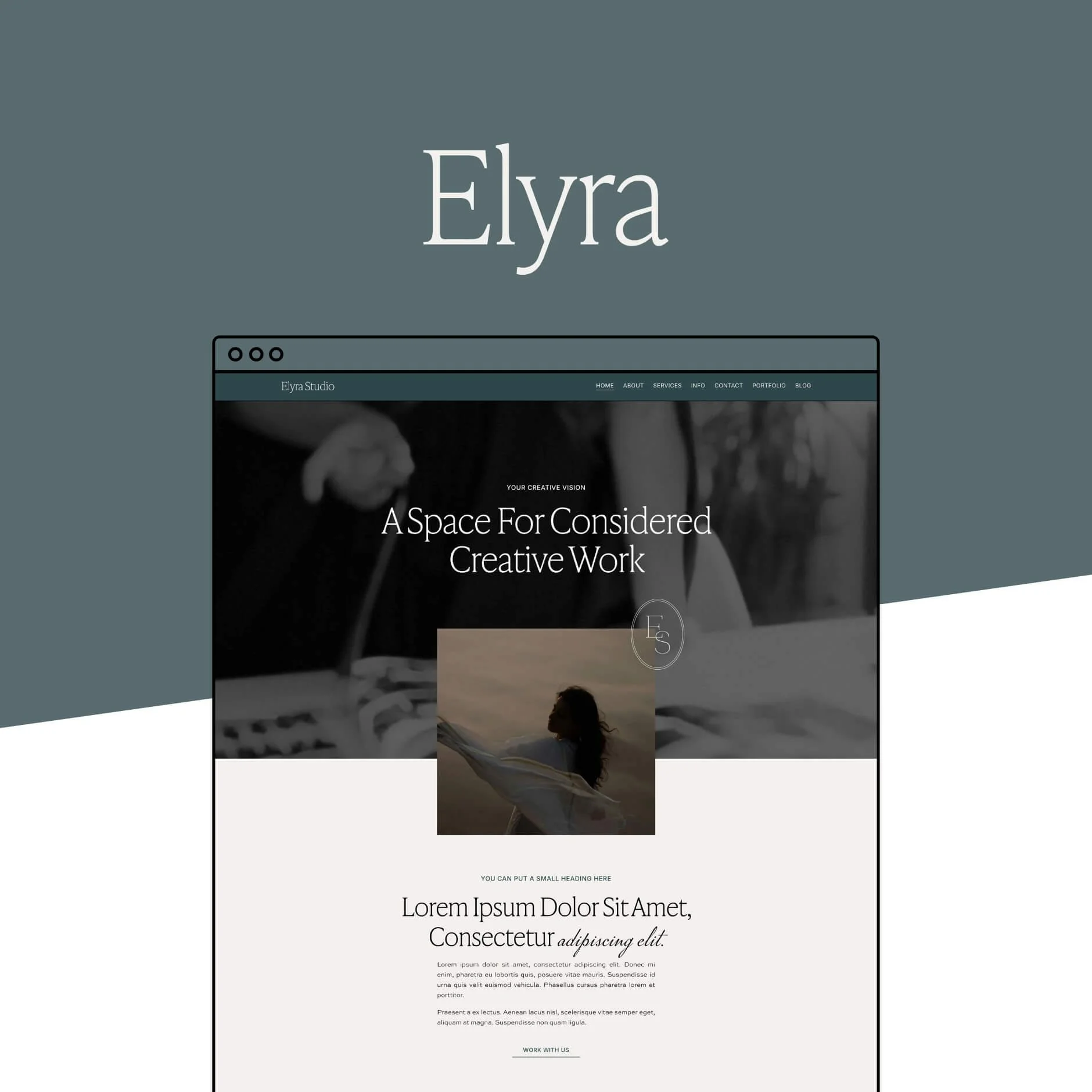 Elyra Squarespace Template